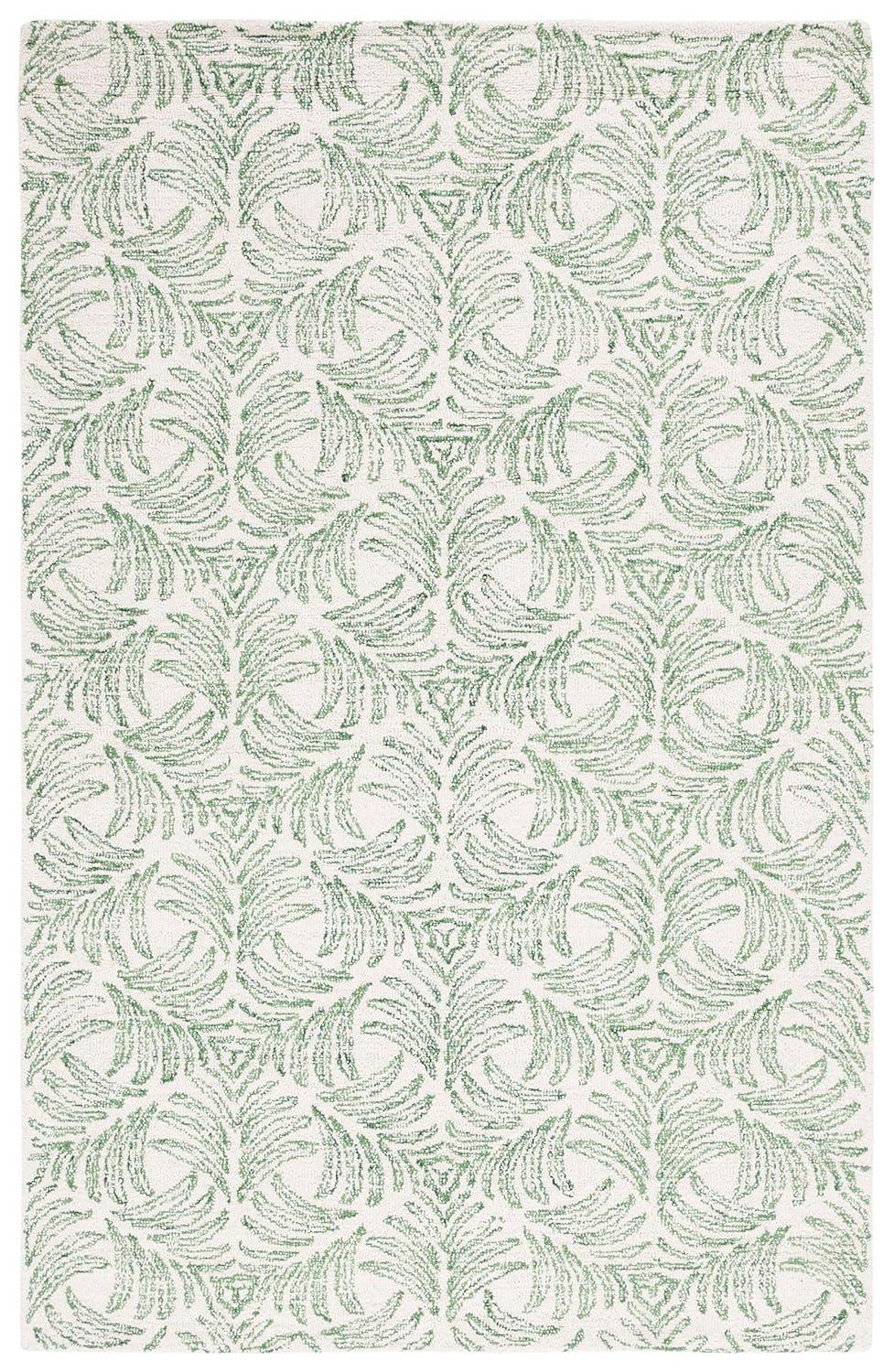 Jardin JAR728 Hand Tufted Area Rug - Ivory/Green - 5'x8' - Safavieh