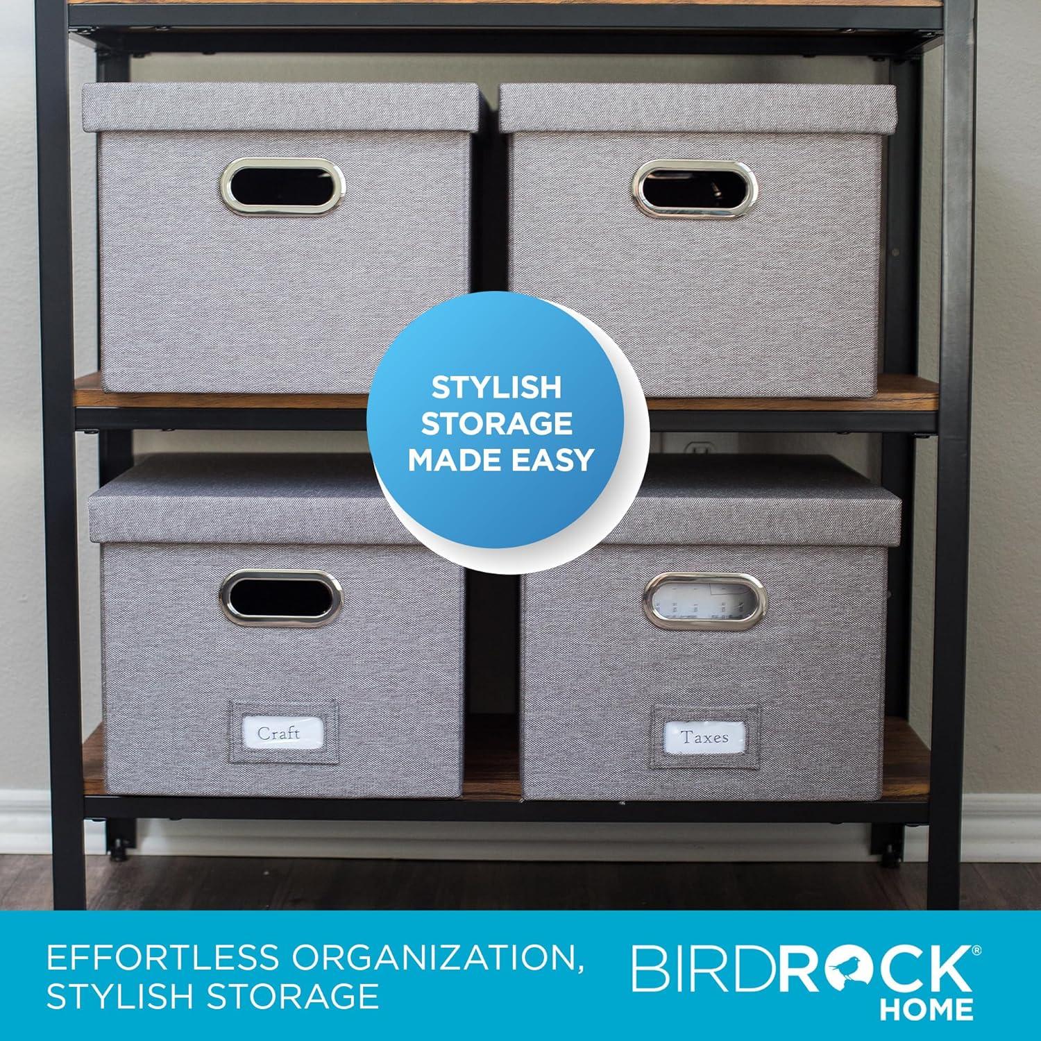 BirdRock Home Internet's Best Collapsible File Storage Fabric Box
