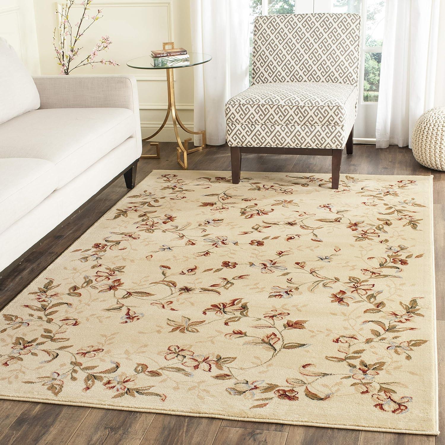 Lyndhurst LNH325 Power Loomed Area Rug - Beige - 5'3"x7'6" - Safavieh.