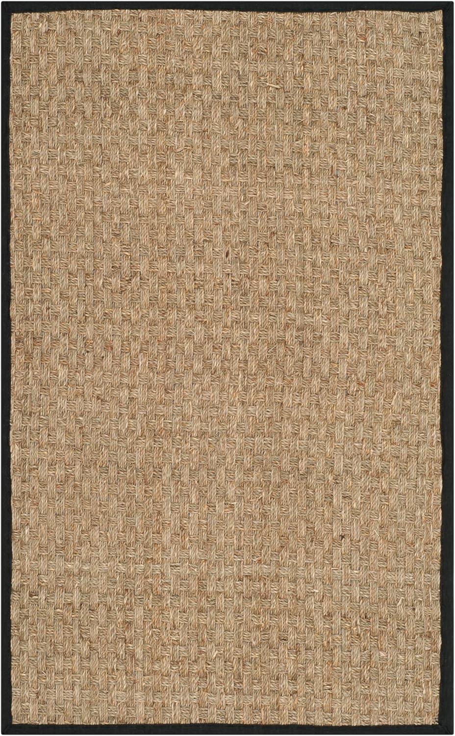 Natural Fiber NF114 Power Loomed Indoor Accent Rug - Natural/Black - 2'6"x4' - Safavieh.