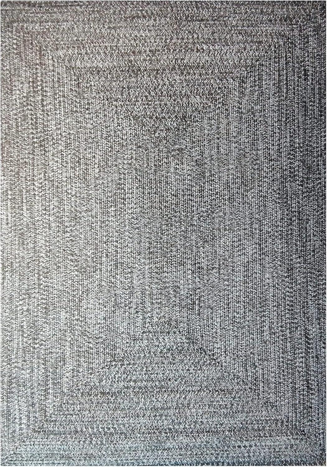 Ulmer Braided Reversible Two-Tone Indoor Outdoor Runner or Area Rug