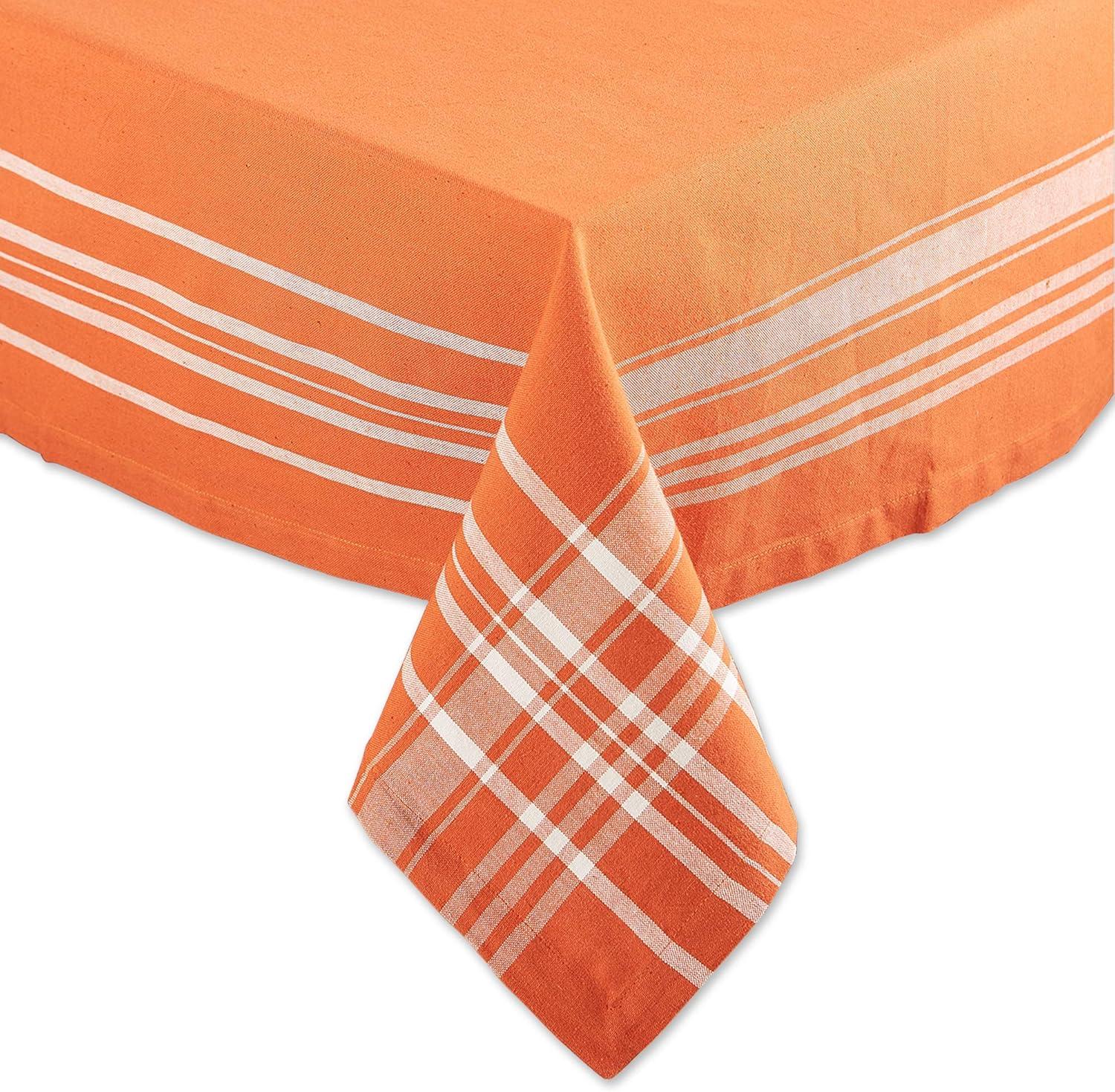 Burnt Orange Harvest Market Tablecloth 60X84