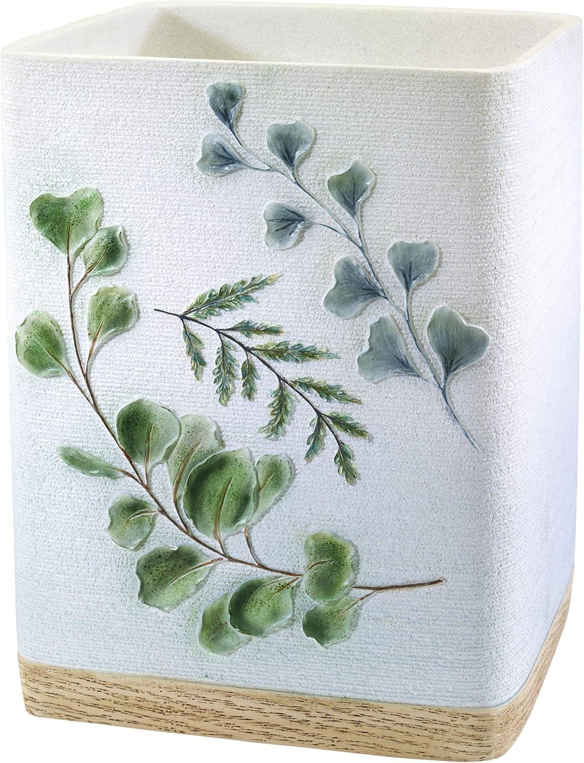 Avanti Linens Ombre Leaves Wastebasket