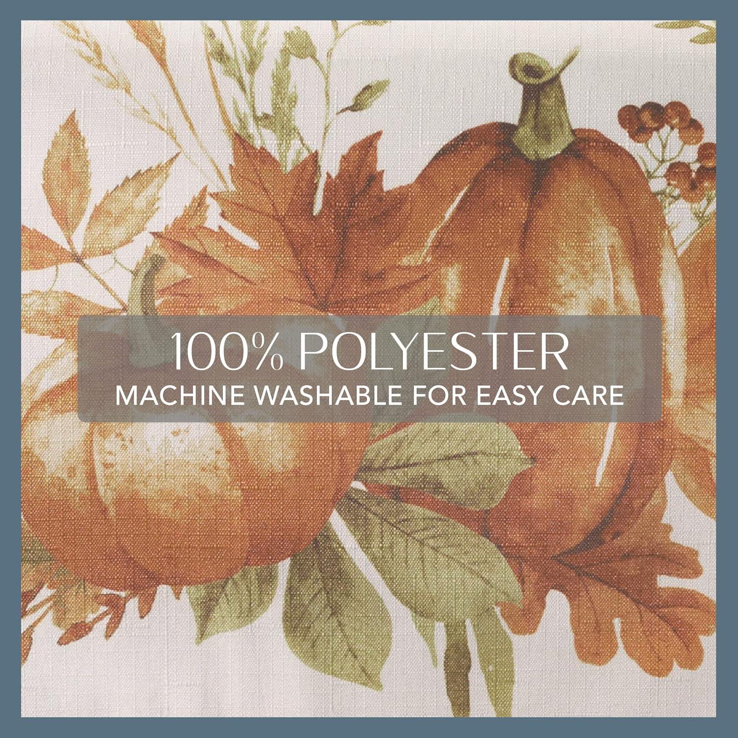 Autumn Pumpkin Grove Fall Rectangle Tablecloth - Orange/Rust - 60x120 - Elrene Home Fashions