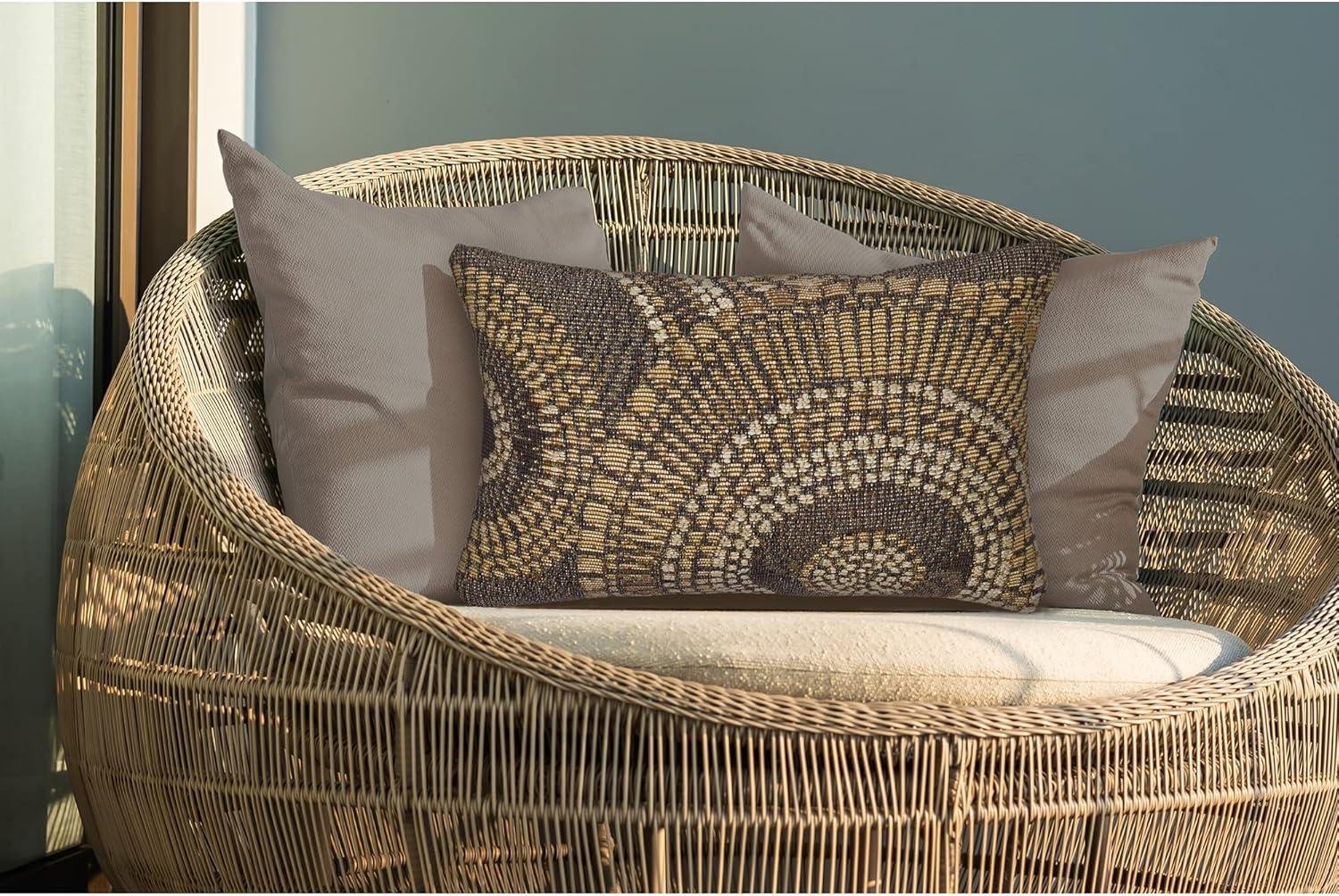 Marina Abstract Indoor/Outdoor Throw Pillow