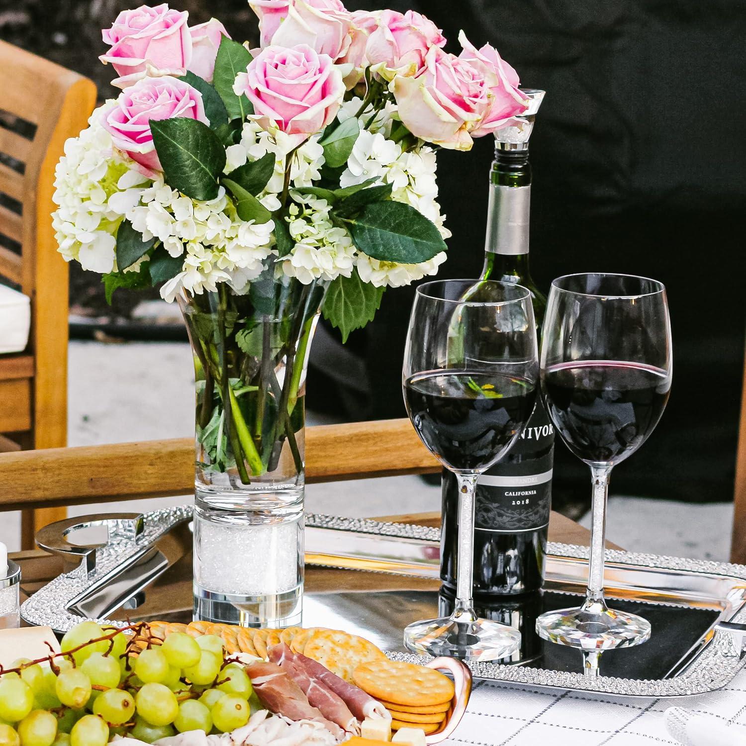 Sparkles Home Vetrina Stem Wine Glass Set