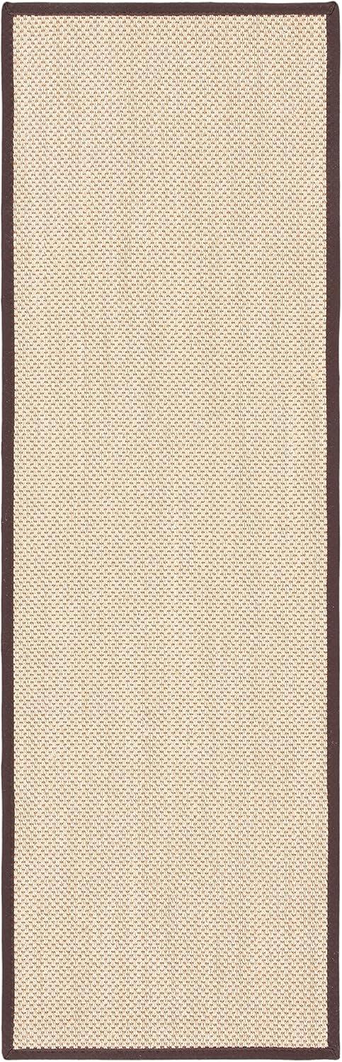 Maize Brown Hand-Knotted 30'' Reversible Runner Rug