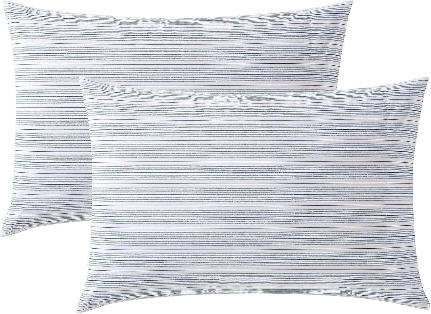 Gray Cotton Percale Standard Pillowcase Set