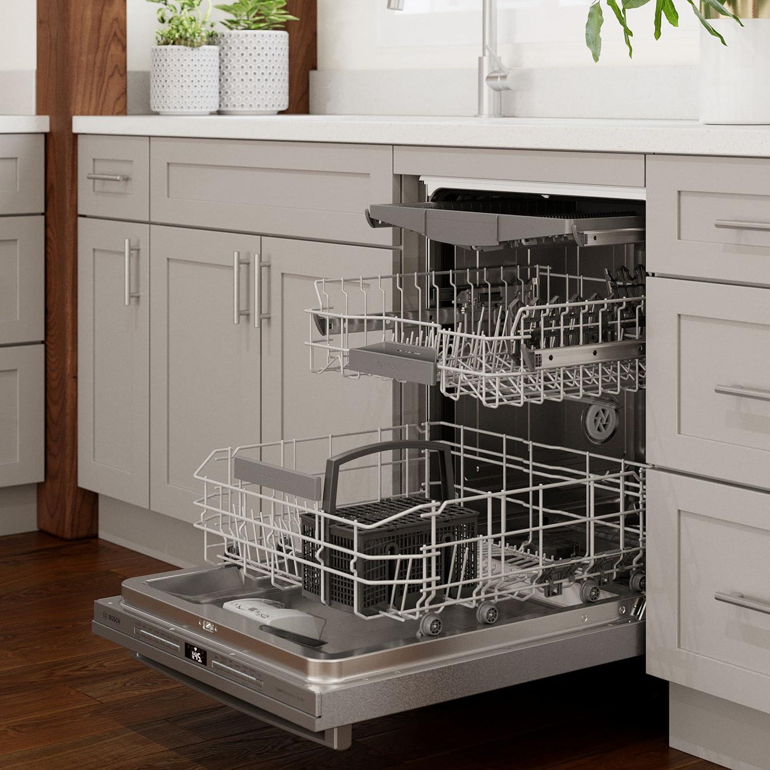 24-Inch Stainless Steel Built-In Dishwasher with Top Control