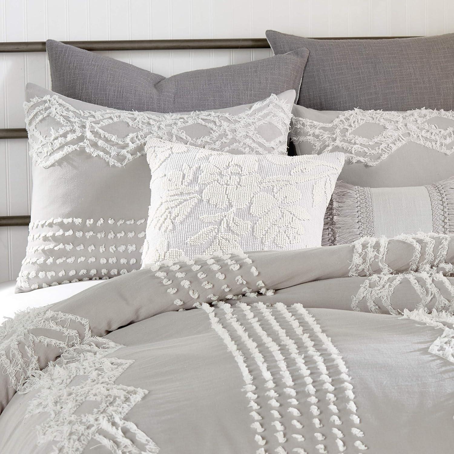 Peri Home Cut Geo Sham Gray