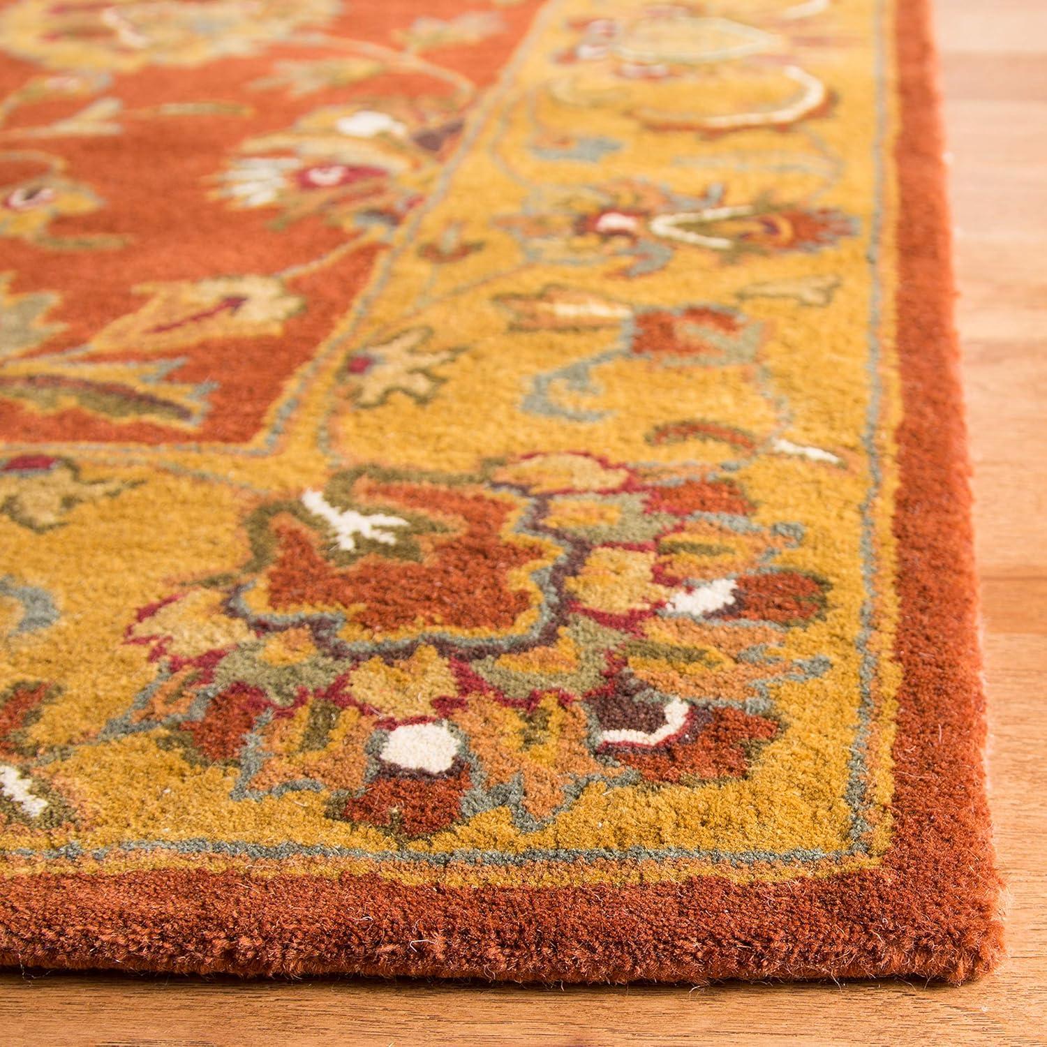 Heritage HG820 Handmade Accent Rug - 2'x3' - Red/Natural - Safavieh
