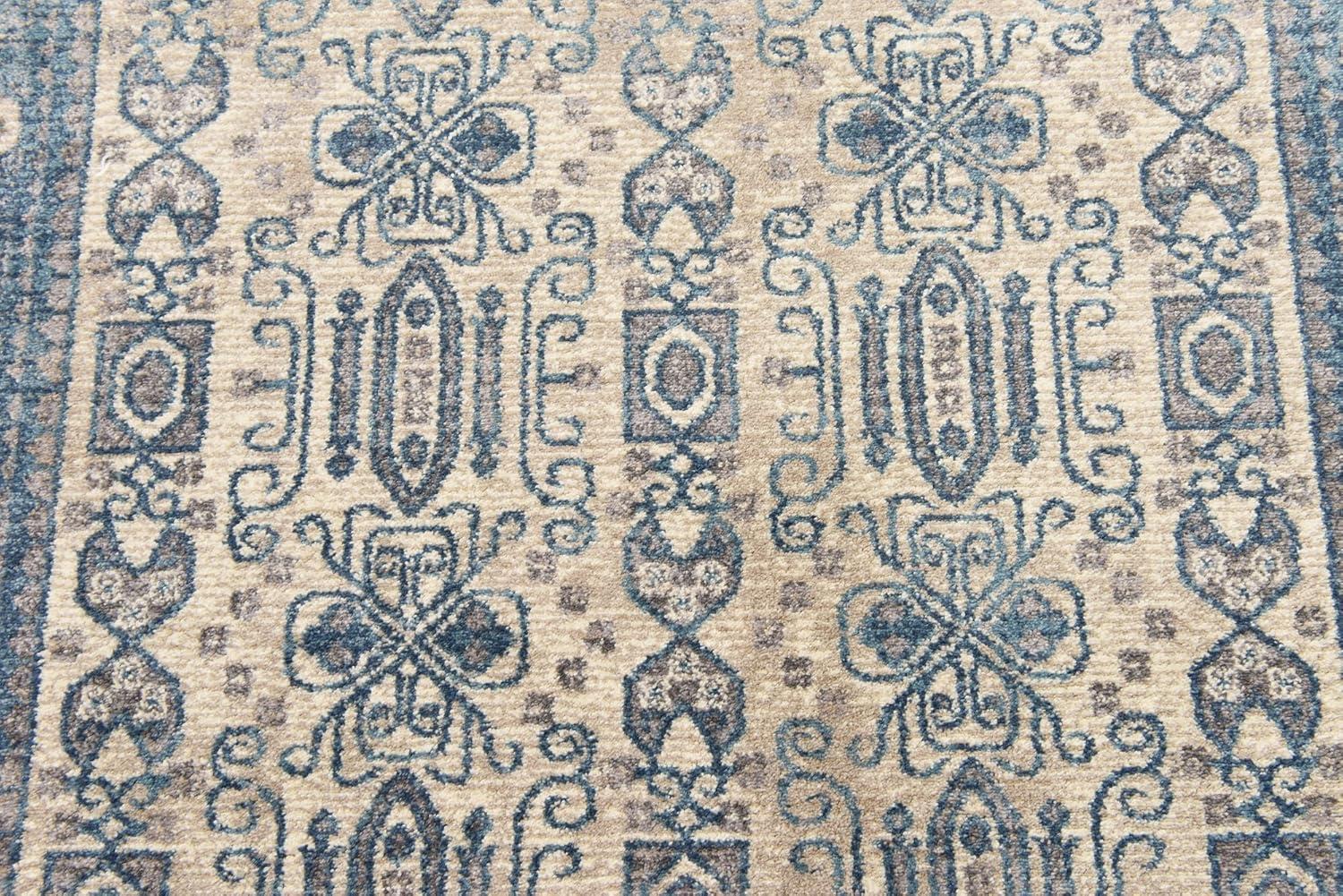 Unique Loom 4' 1 x 6' 1 Beige Salzburg Aigen Area Rug