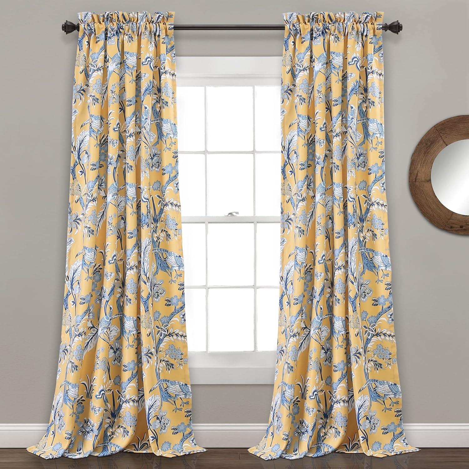 Dolores Polyester Room Darkening Curtain Pair