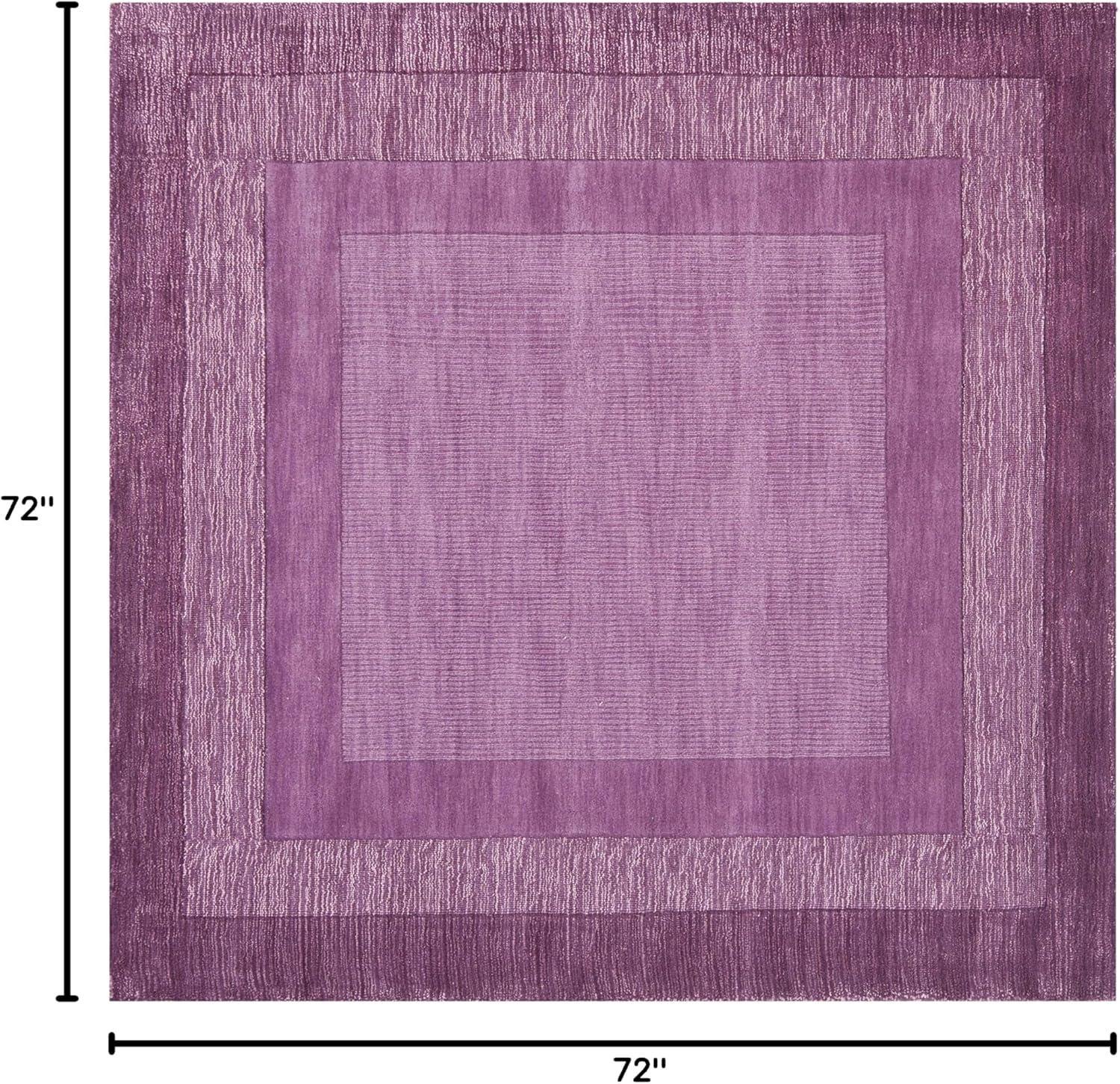 Impressions IM821 Hand Loomed Area Rug - Fuchisa/Purple - 6'x6' - Safavieh