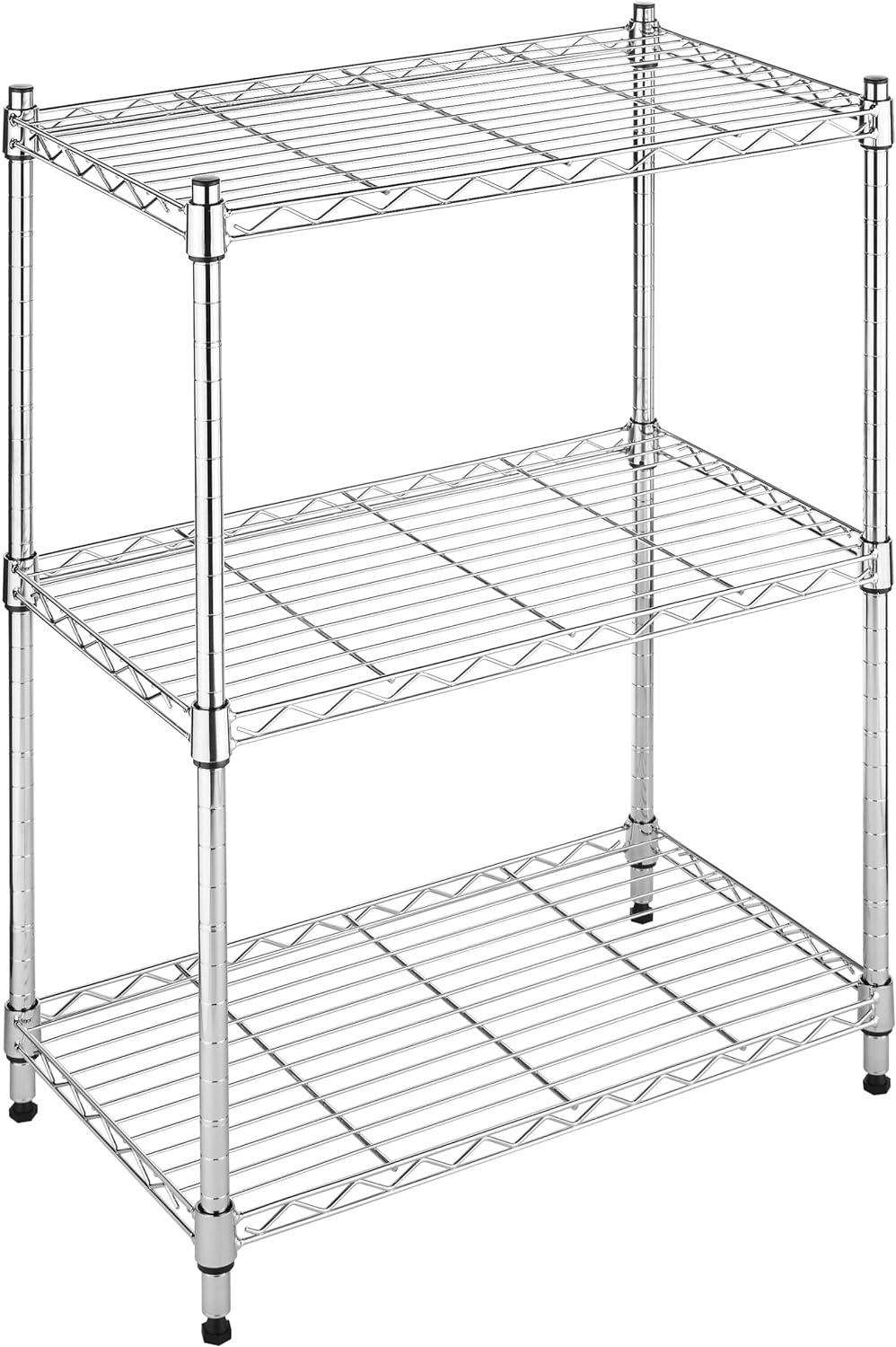 WHTMOR SUPREME SMALL 3 TIER SHELVING-CHROME