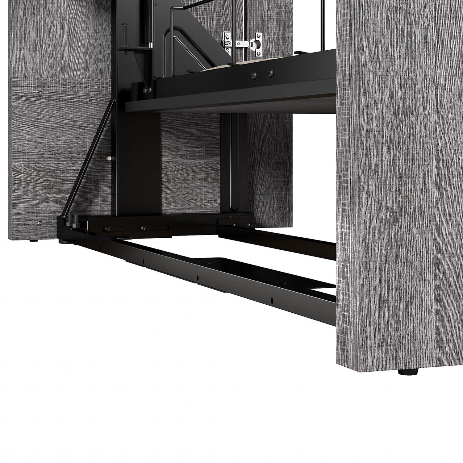 Mercury Row® Armiead Murphy Bed with Shelves and Pull-Out out Dewsk