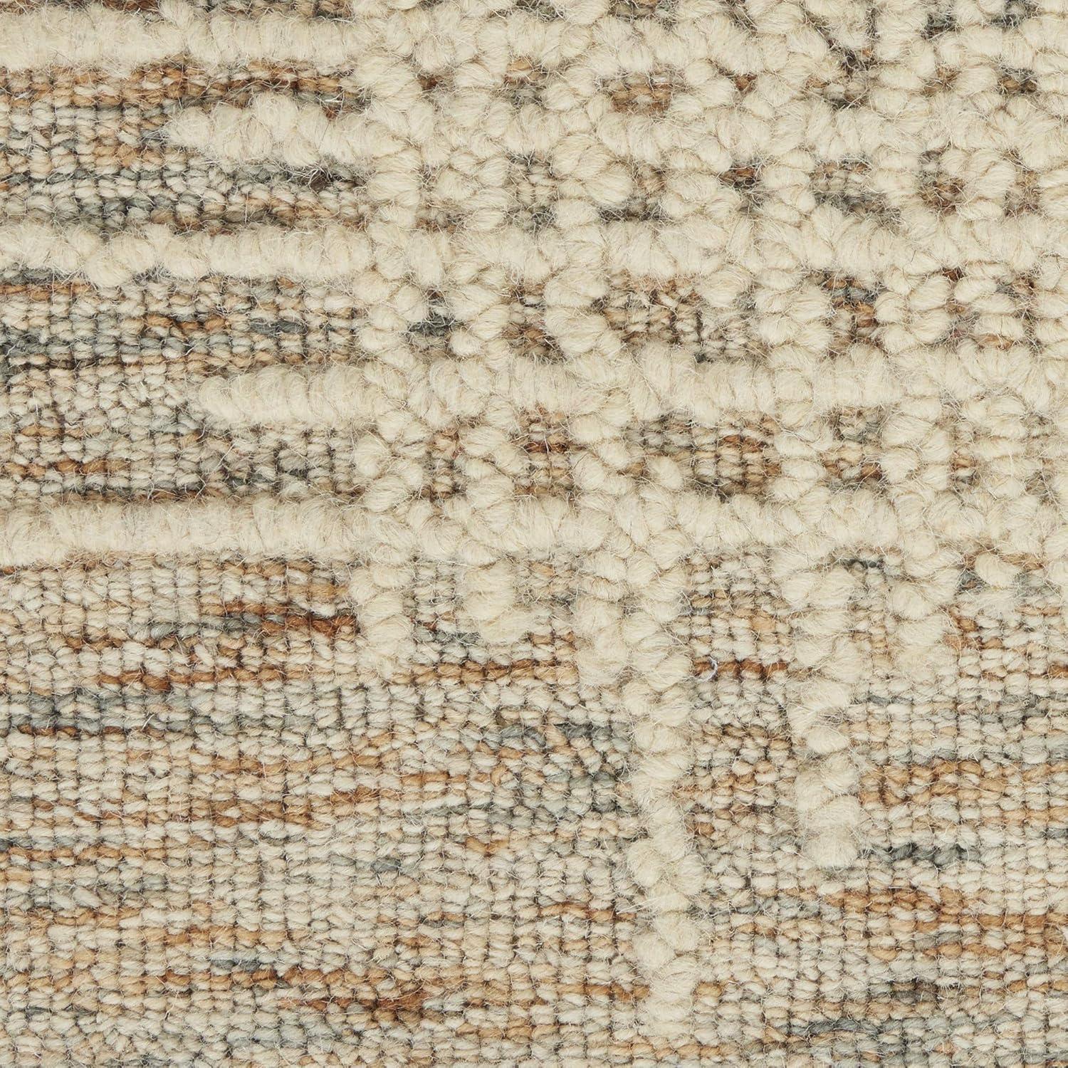 Nourison Vail Rustic Texture Indoor Area Rug Beige/Multi 7'9" x 9'9"