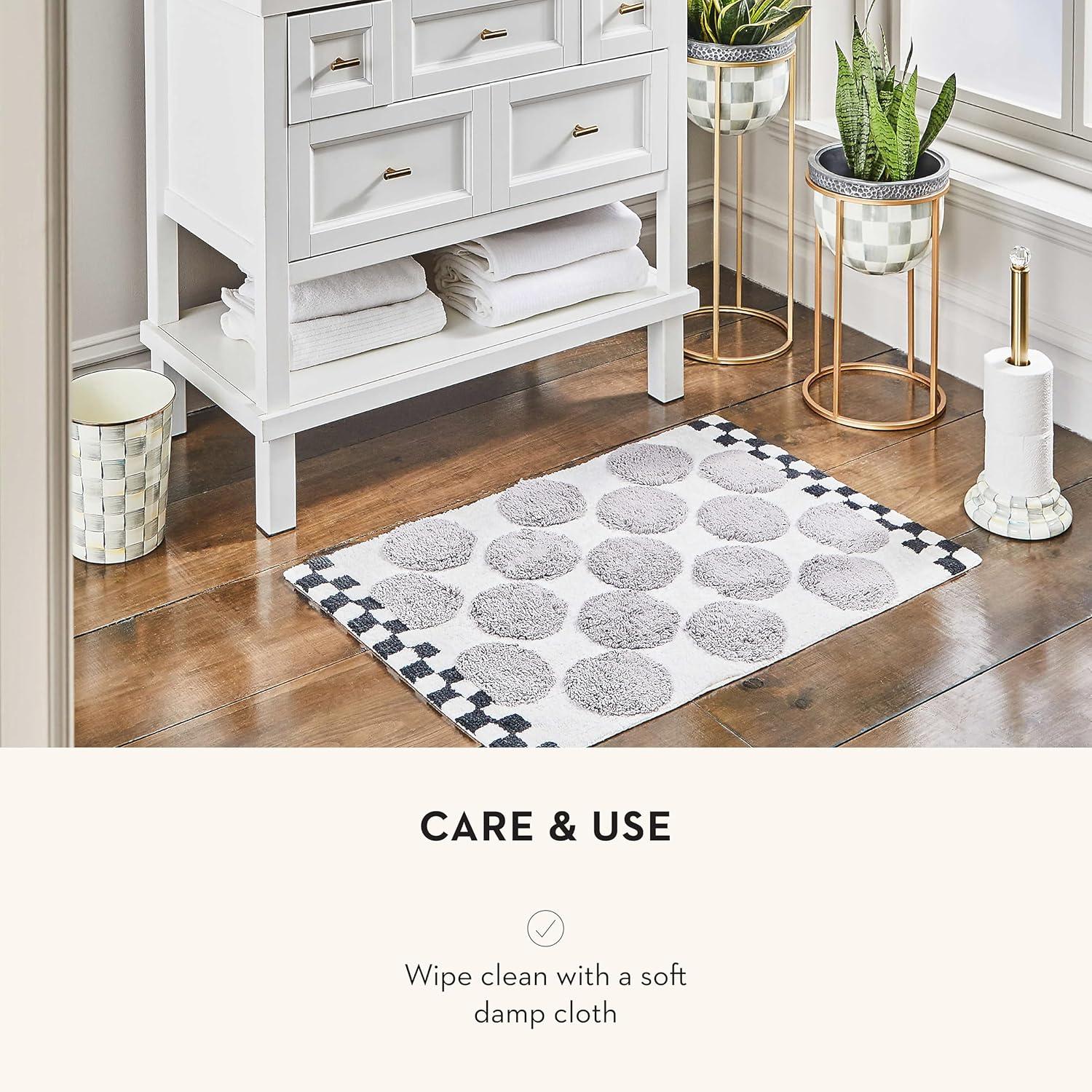 MacKenzie-Childs Sterling Check® Toilet Tissue Storage