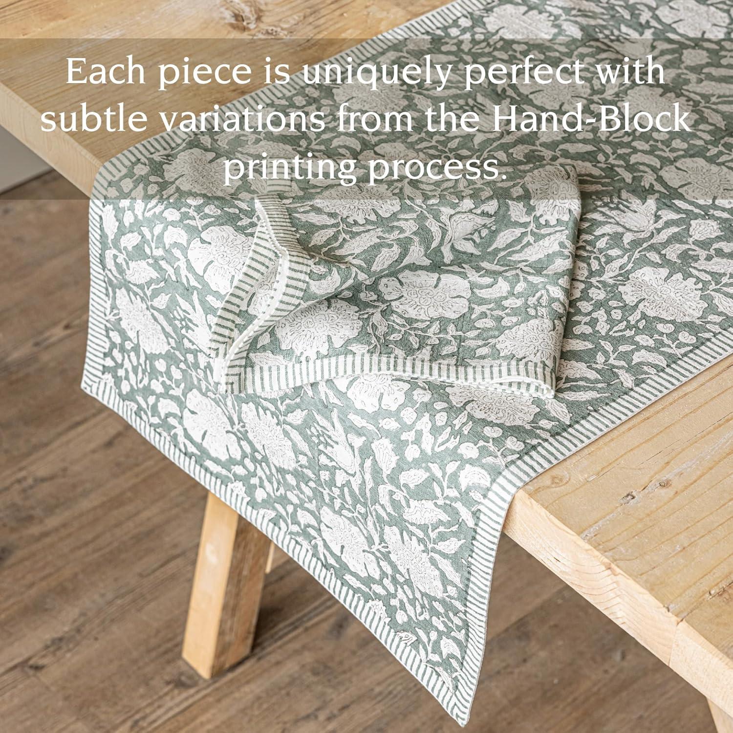 over&back Hand-Blocked Table Runner