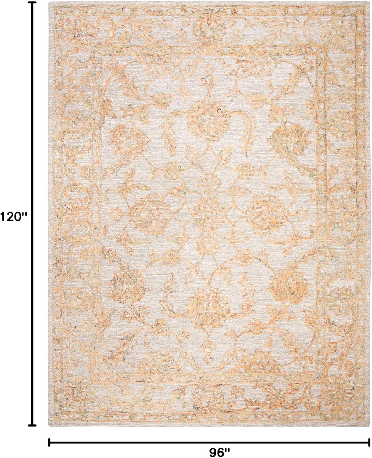 Abstract ABT477 Hand Tufted Area Rug - Beige/Gold - 8' X 10' - Safavieh.