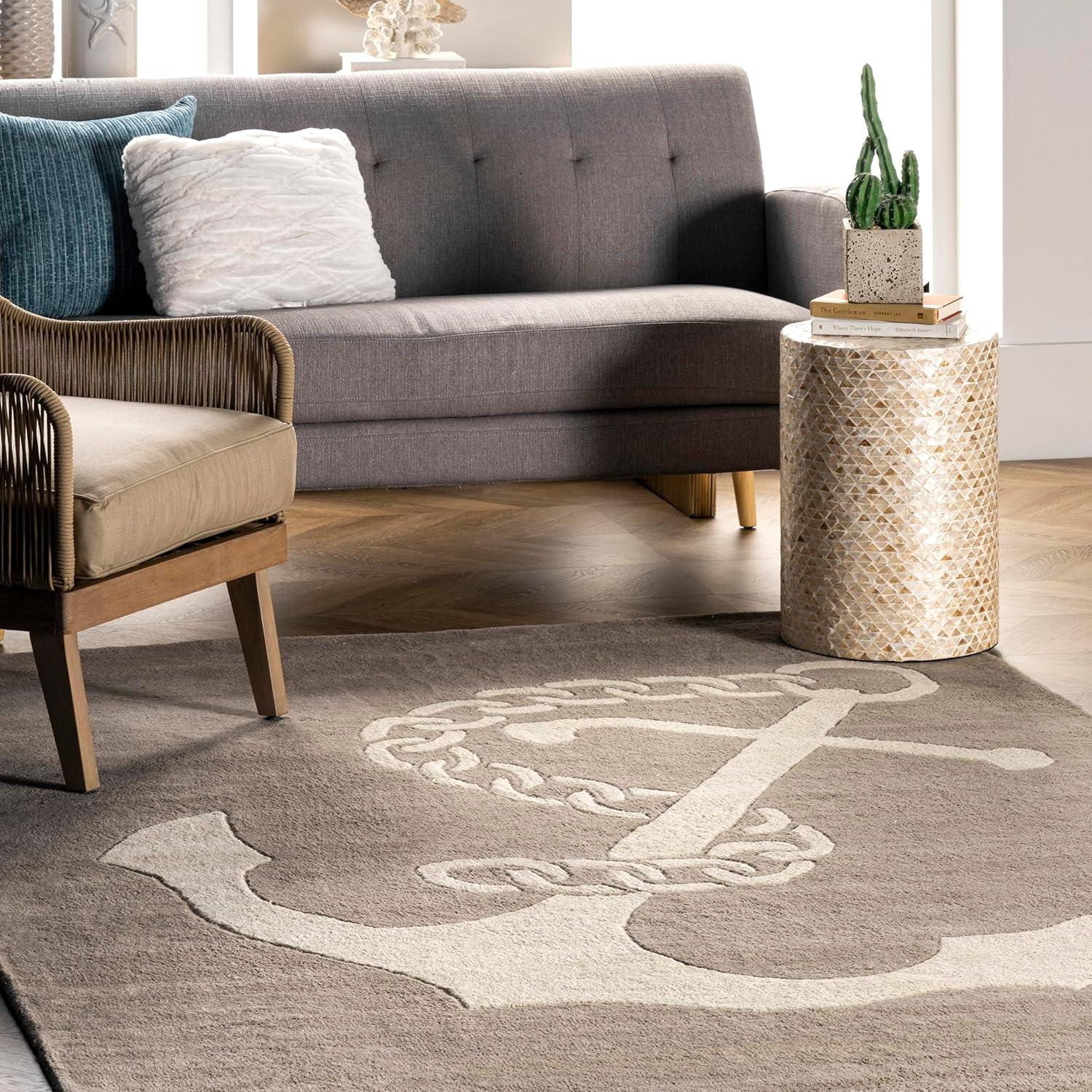 nuLOOM Hand Tufted Set Sail Area Rug, 2' x 6', Beige