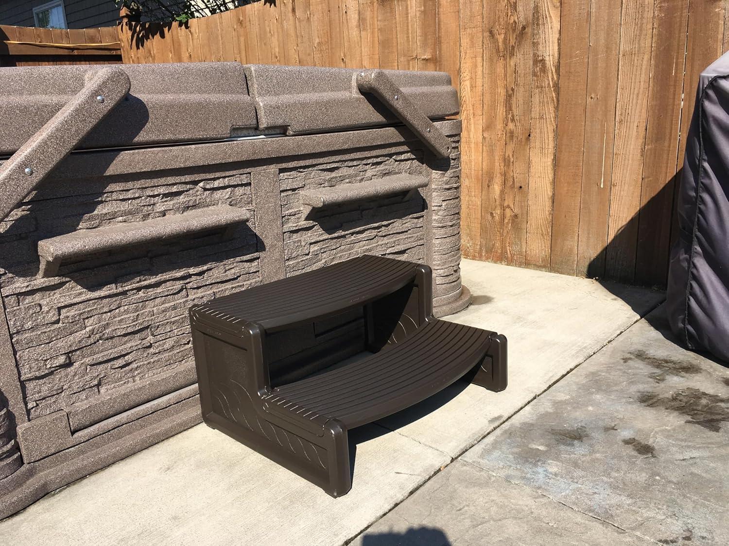 Confer Plastics Handi-Step Spa Hot Tub Stairs for Straight & Curved Spas