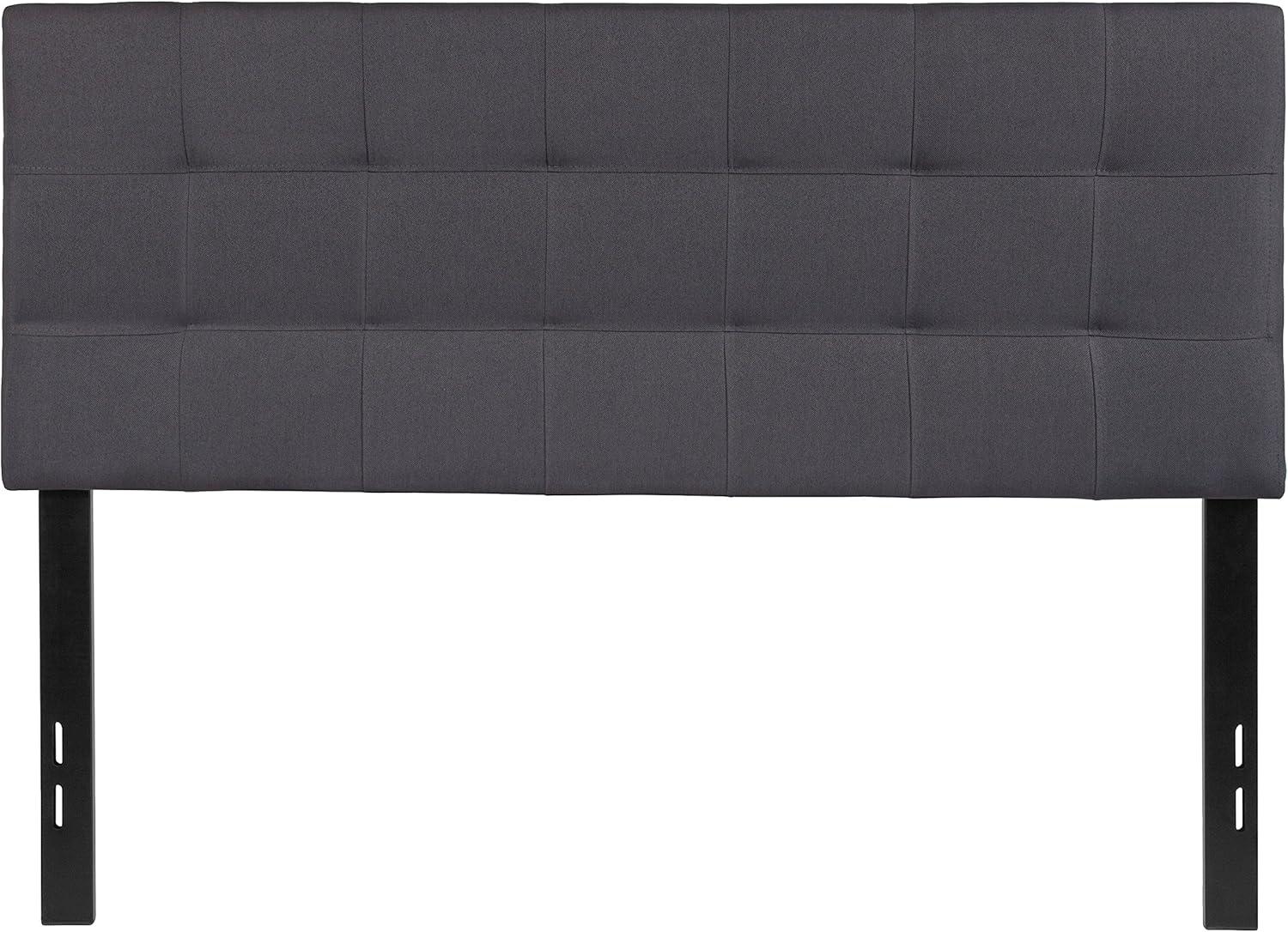 Flash Furniture Bedford Tufted Upholstered Full Size Headboard in Dark Gray Fabric