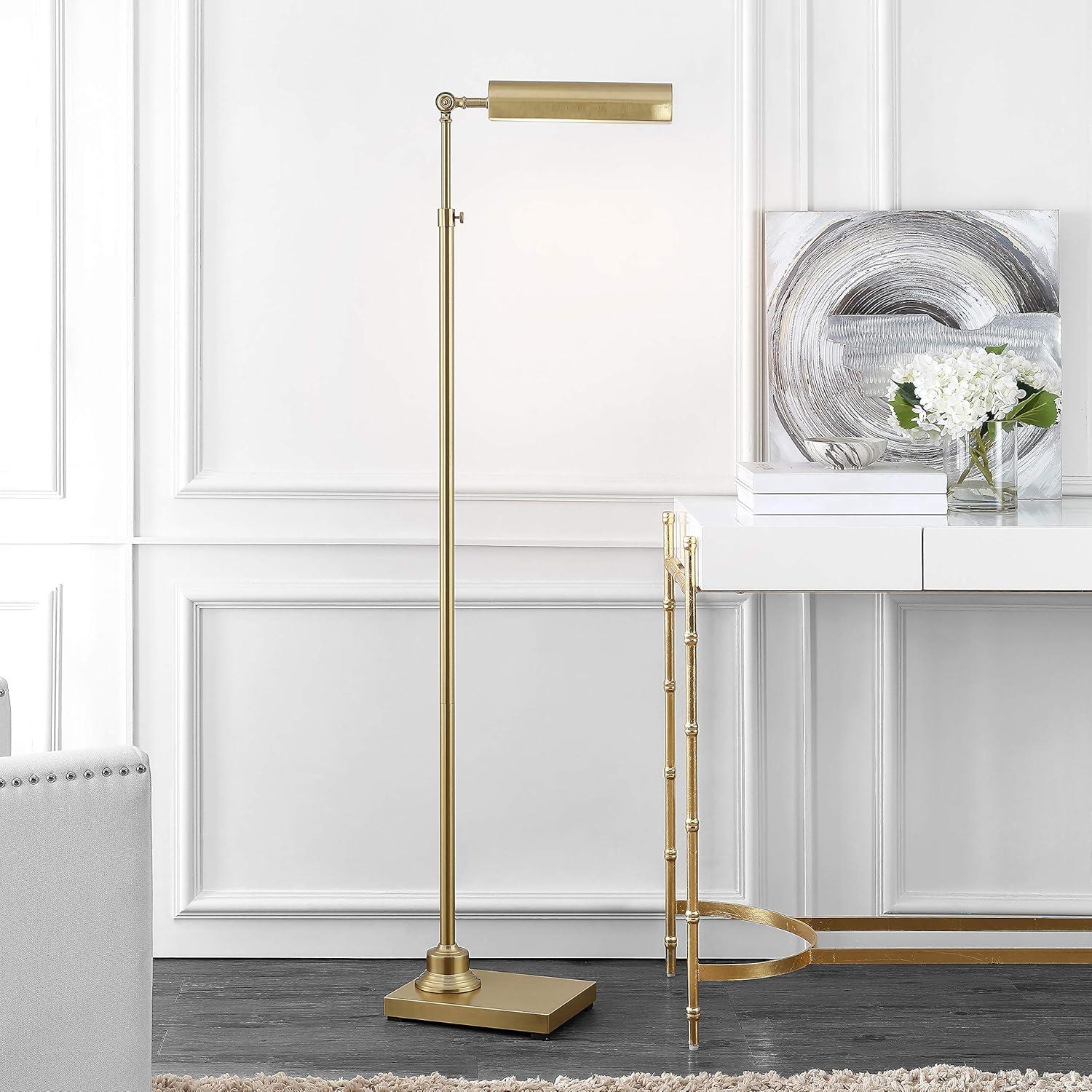 Renla Floor Lamp - Brass Gold - Safavieh.