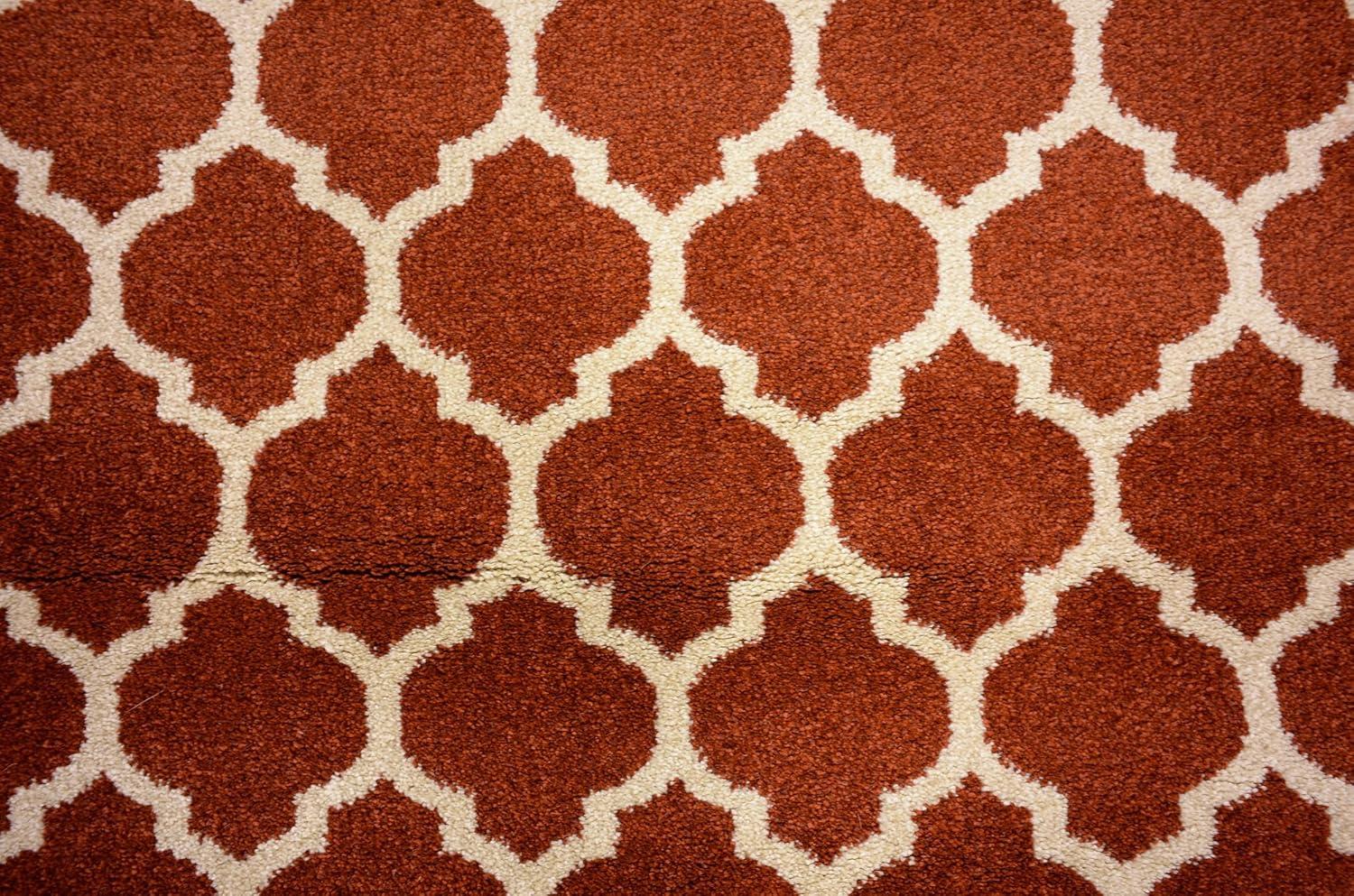 Trellis Philadelphia Red/Beige 2' 7 x 10' 0 Runner Rug