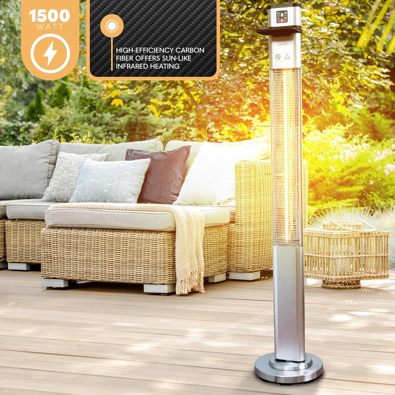 Stainless Steel Electric Standing Patio Heater