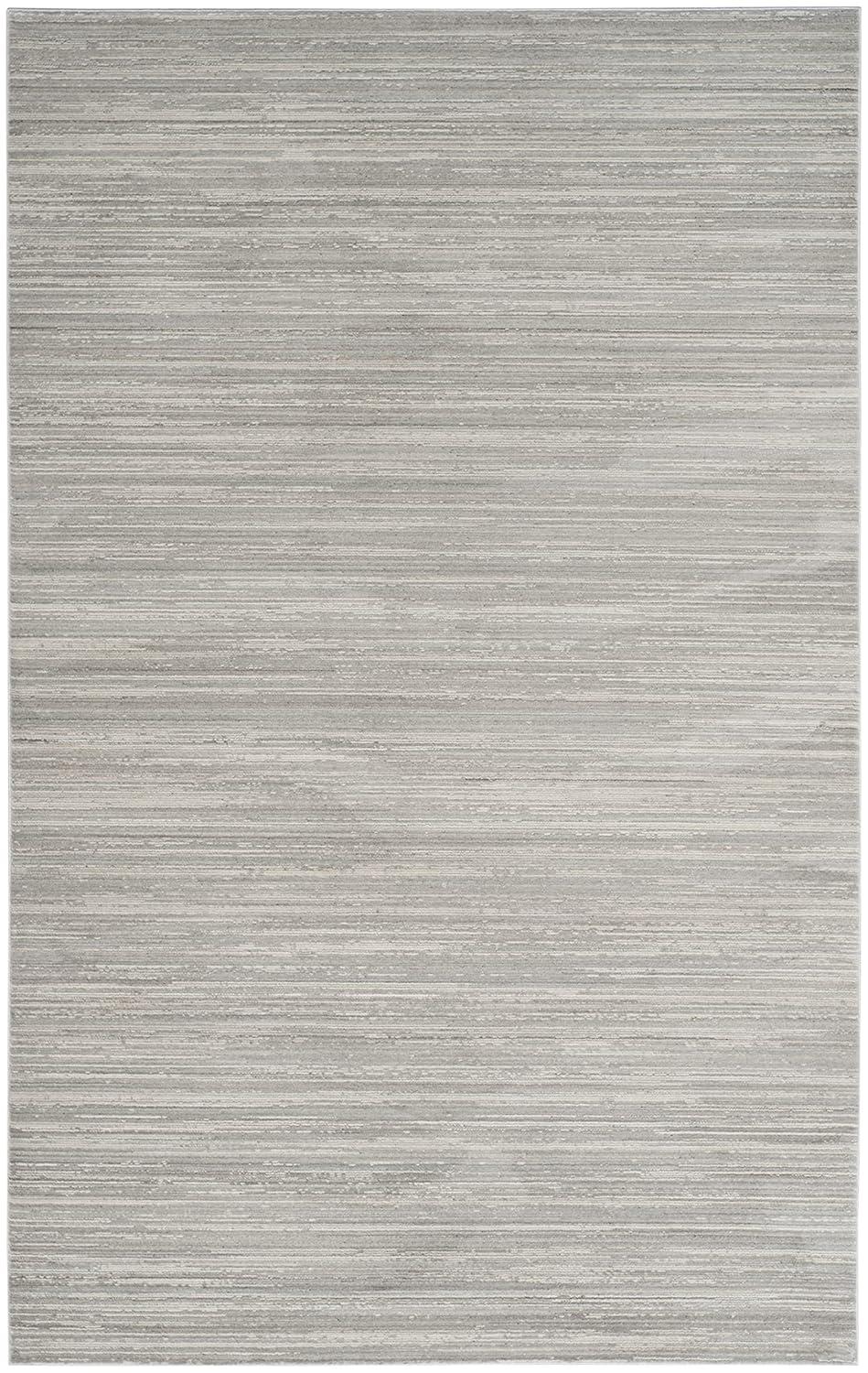 Safavieh Mystique Albox 5 x 8 (ft) Loomed Polyester Slate Rectangular Indoor Stripe Industrial Area rug