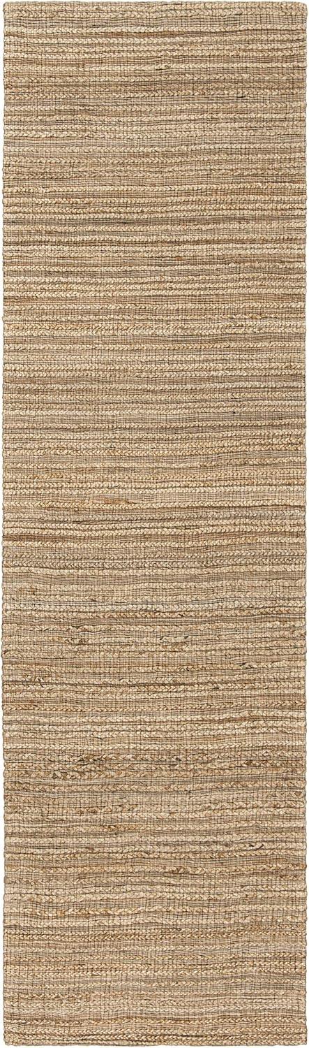 Natural Handmade Braided Cotton Runner Rug, 2'3" x 10'