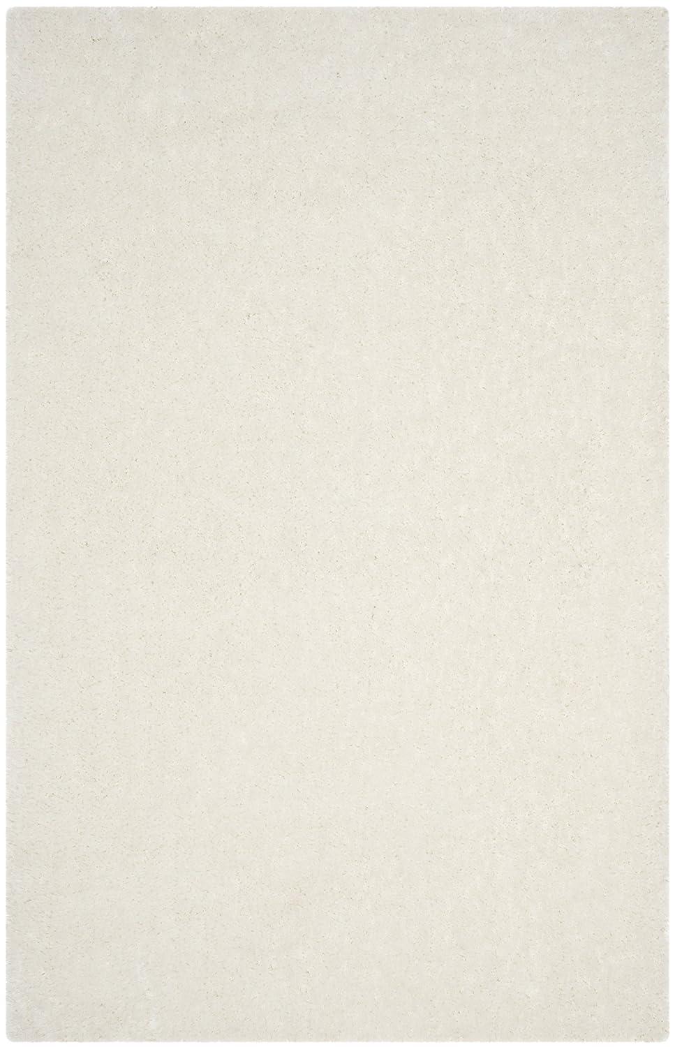 Luxe Shag SGX160 Hand Tufted Indoor Area Rug - Ivory - 5'x8' - Safavieh