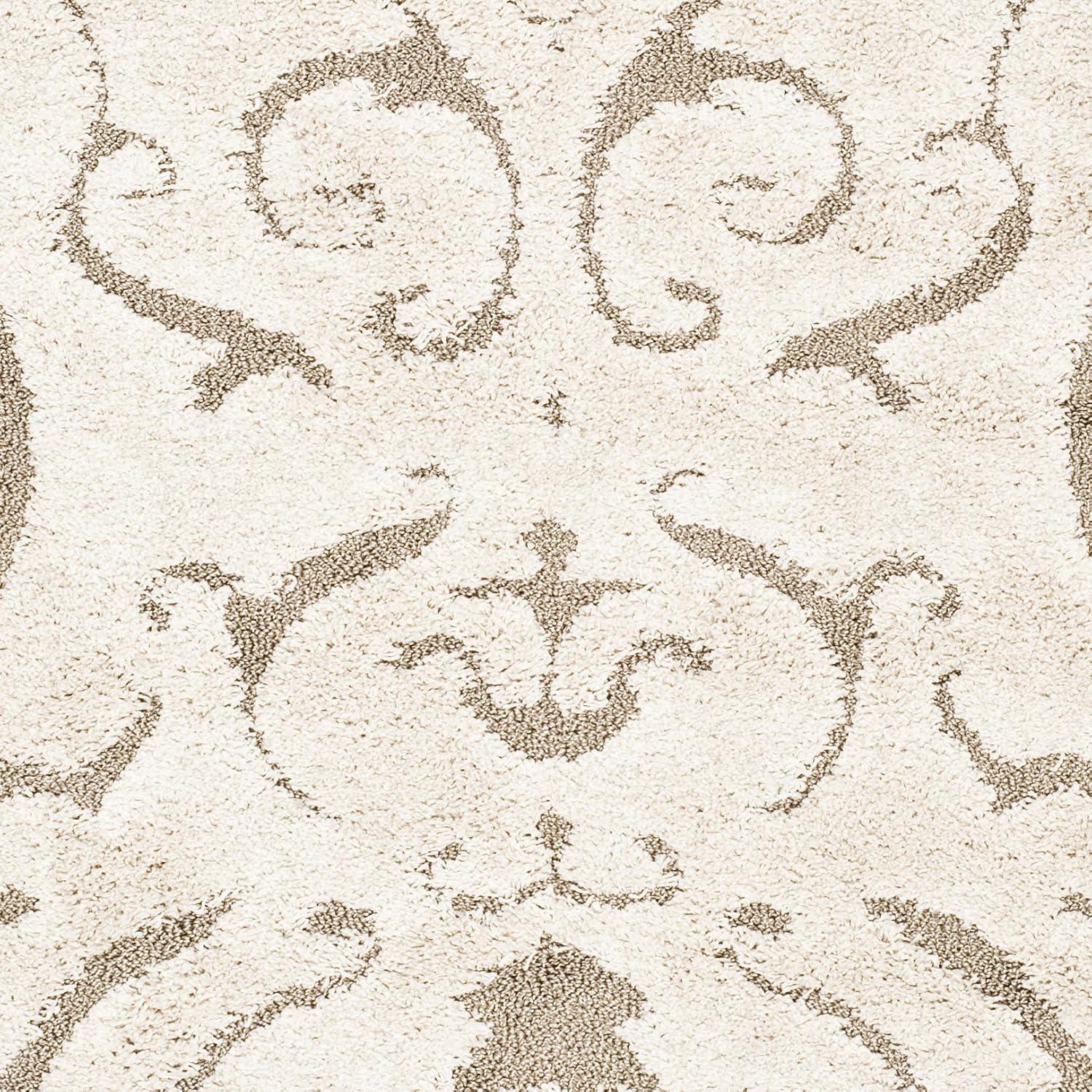 Florida Shag SG462 Power Loomed Indoor Area Rug - Cream/Beige - 8'x10' - Safavieh.