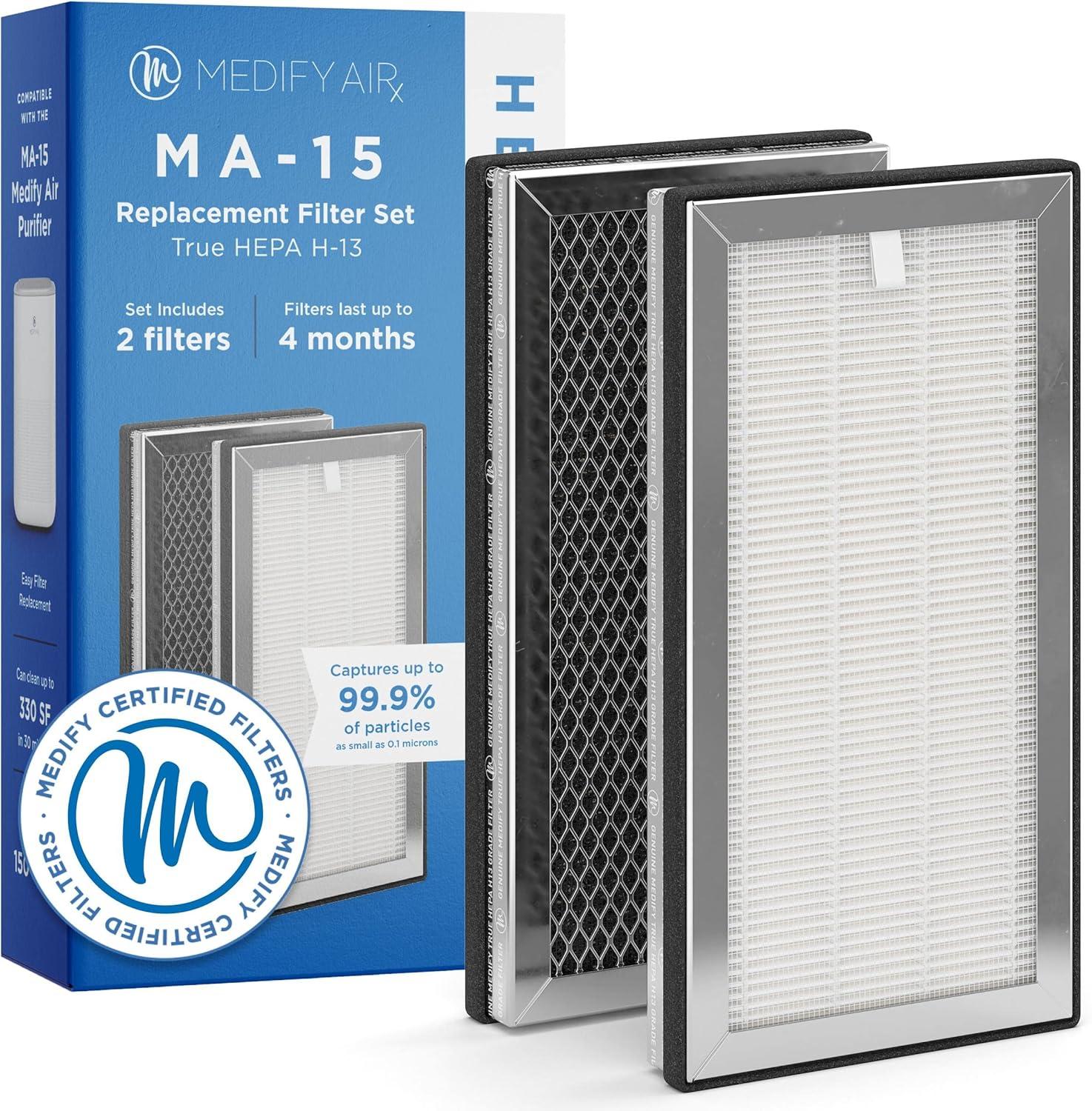 Medify Air MA-15 HEPA Replacement Filter with Activated Carbon