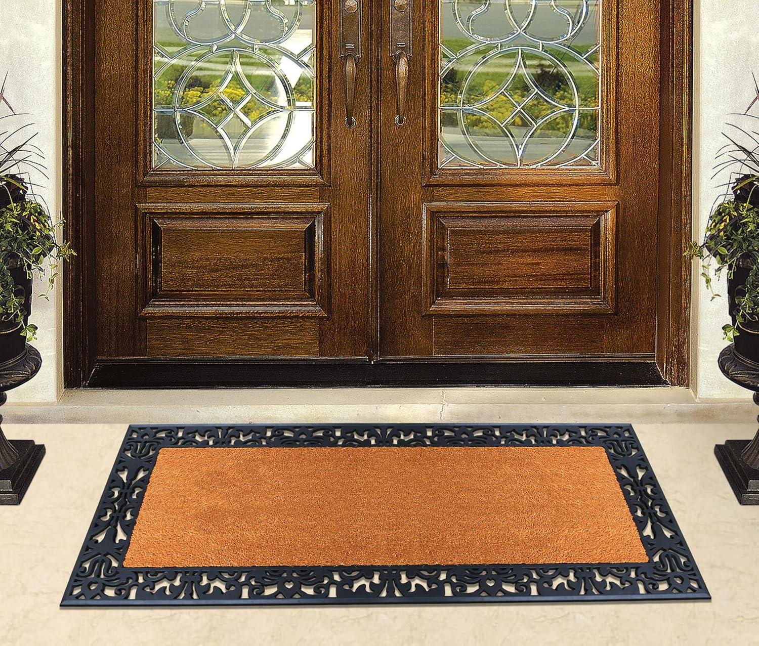 A1HC Entrance Door Mats, 30” x 60”, Durable Large Outdoor Rug, Non-Slip Welcome Doormat, Rubber Backed Low-Profile Heavy Duty Door Mat, Indoor Outdoor for Front Door, High Traffic Areas
