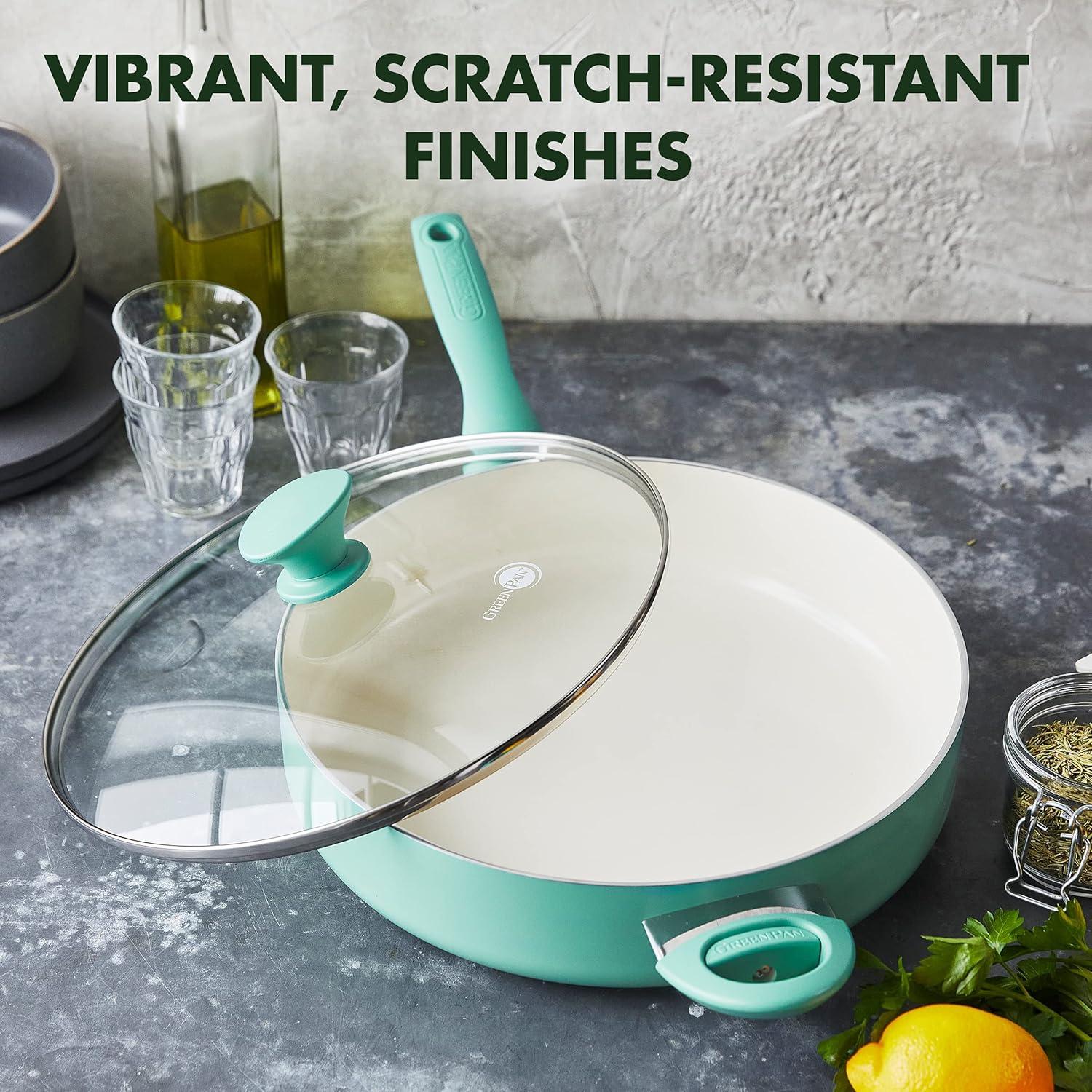 GreenPan GreenPan Rio Healthy Ceramic Nonstick 5Qt Saute Pan with Lid