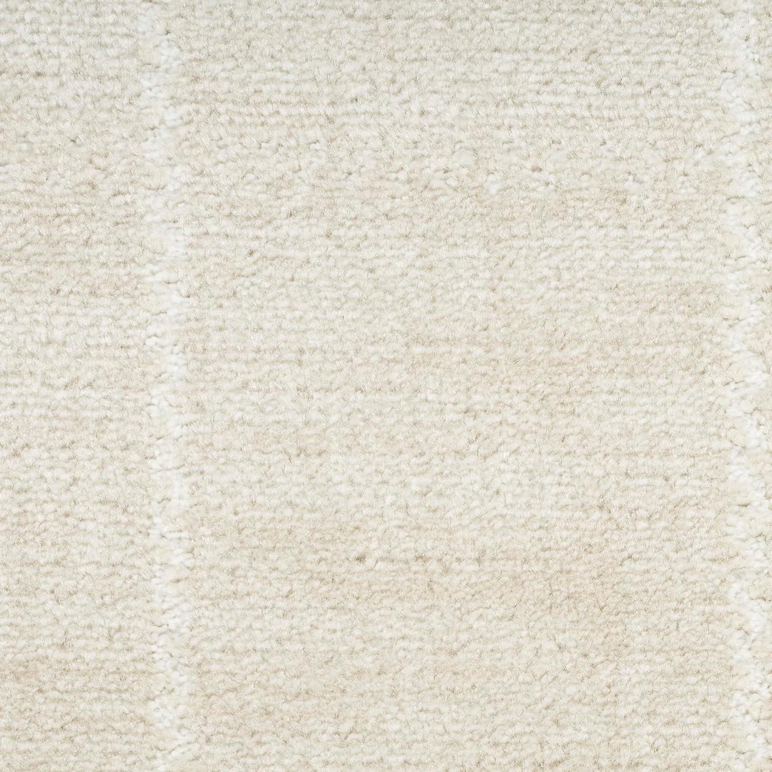 Nourison Serenity Home Contemporary Indoor Area Rug Ivory 5'3" x 7'3"