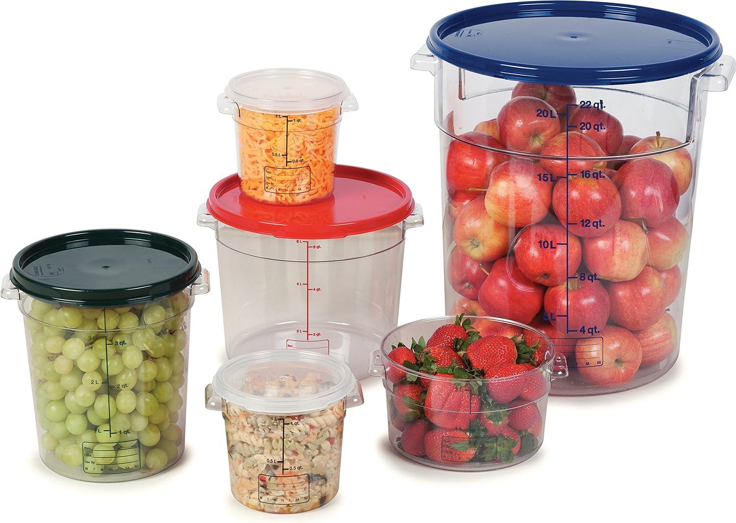 Carlisle 1076707 StorPlus 12 Qt. Round Food Storage Container