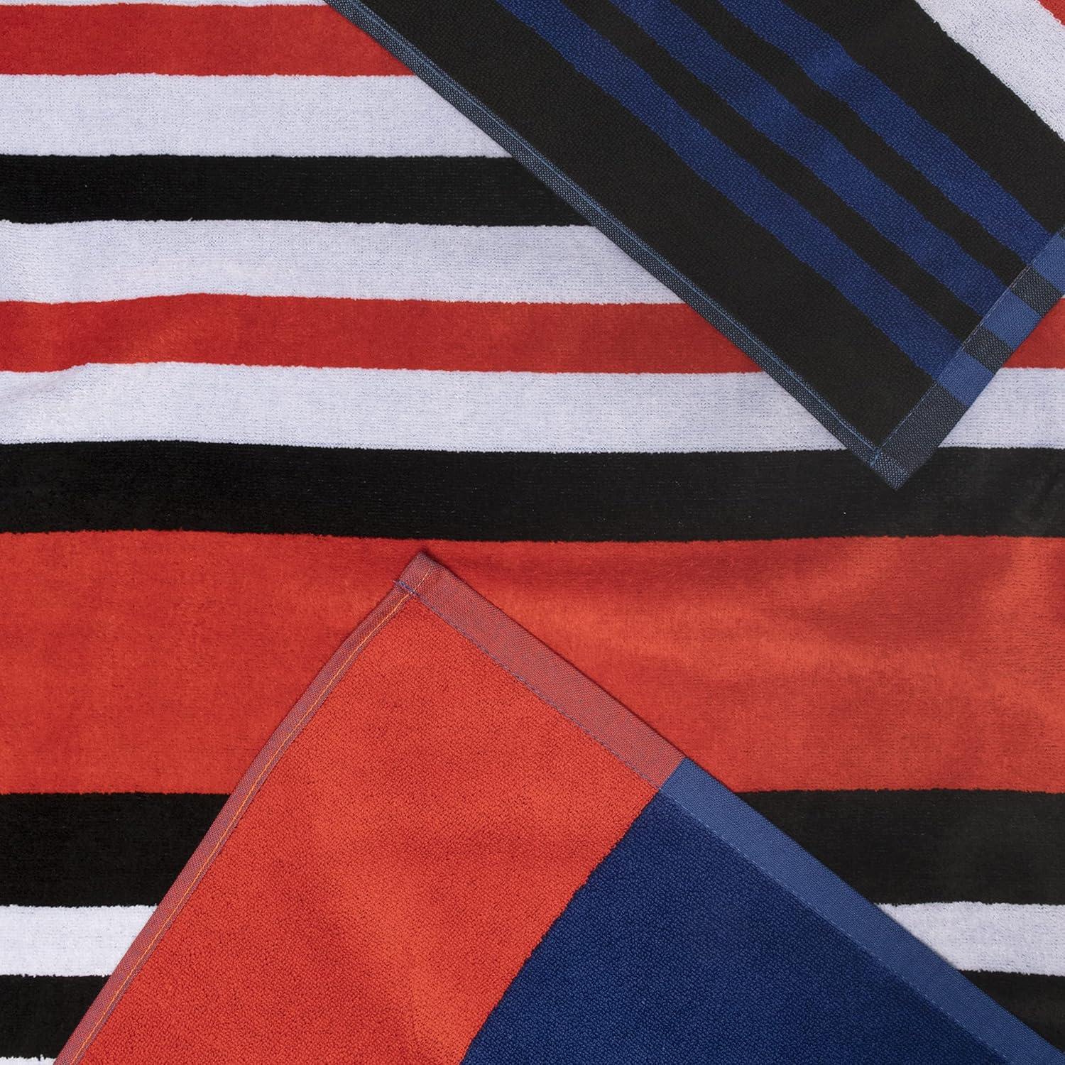 Impressions Fuschia Oversized Island Beach Towel