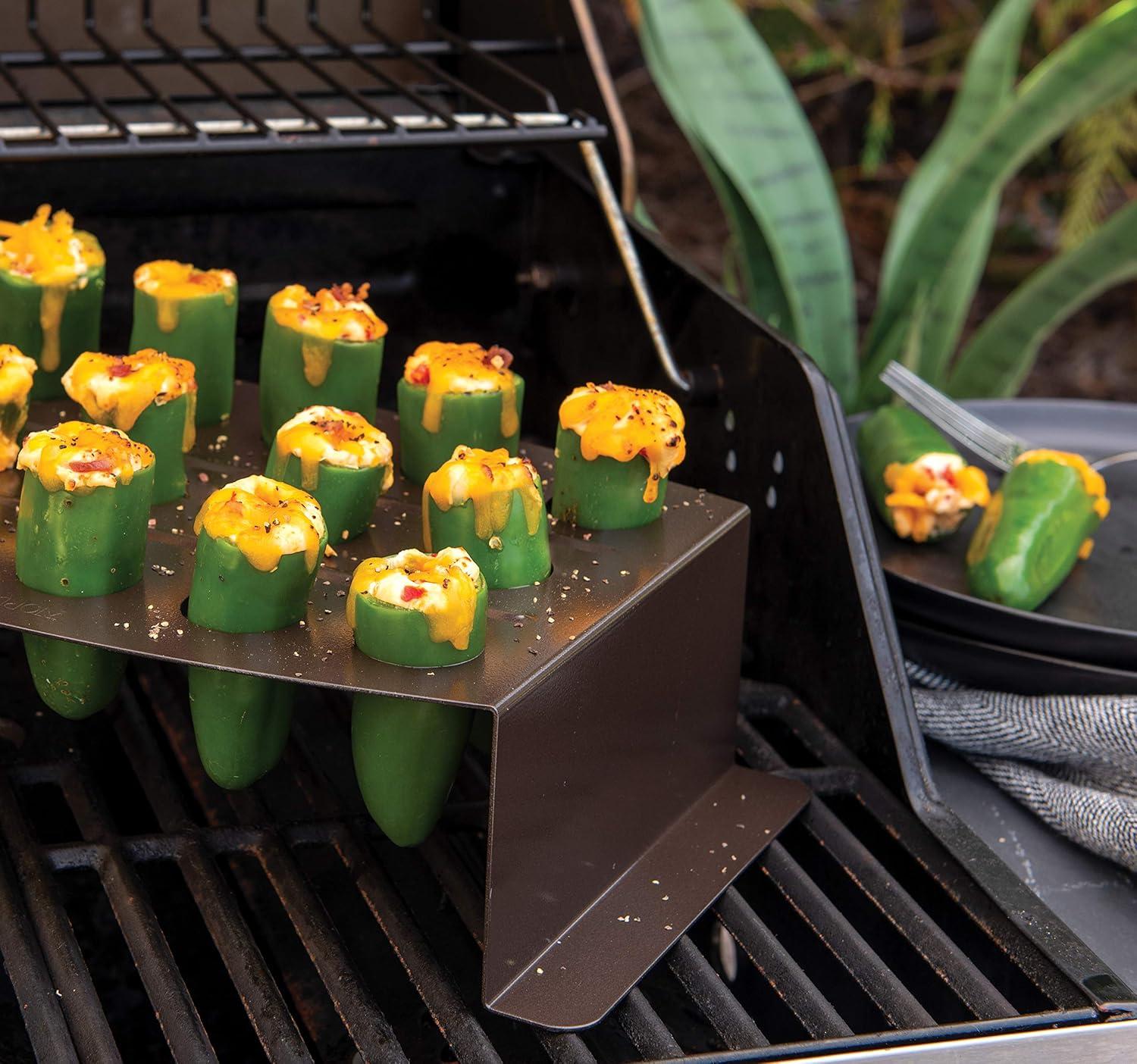 Nordic Ware Aluminized Steel Chicken Leg Griller and Jalapeno Roasting Rack