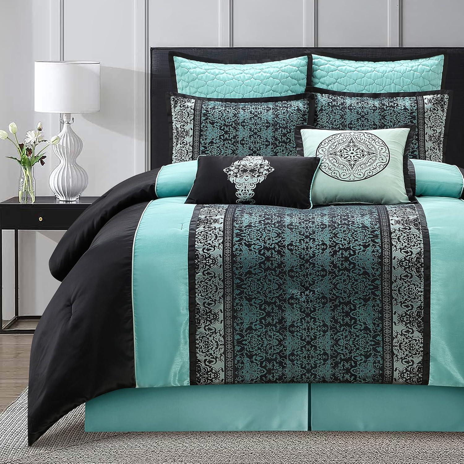 Nanshing America, Inc Arabesque 8 Piece Traditional Comforter Set