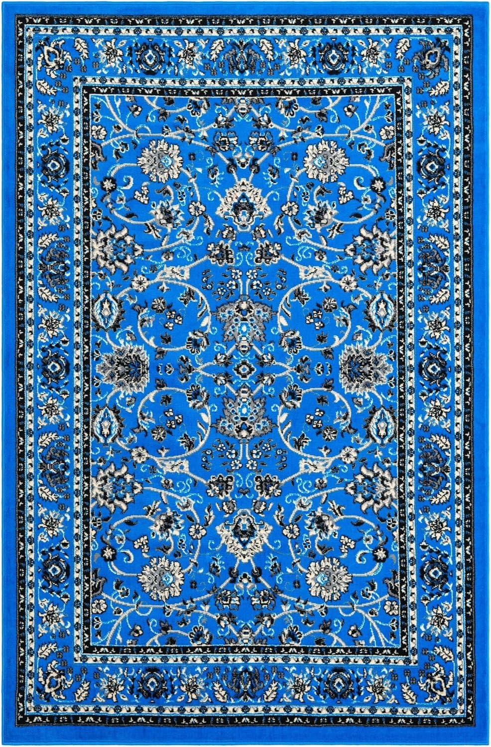 Unique Loom 5' 0 x 8' 0 Sialk Hill Washington Dark Blue Area Rug