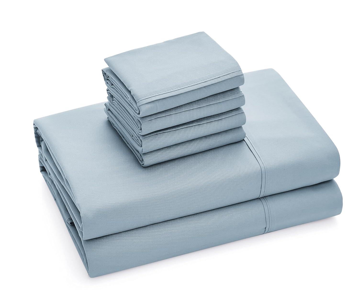 Casual Living CASUAL LIVING Quick Dry Anti-Wrinkle 6-Piece Sheets and Pillowcases Set, Queen