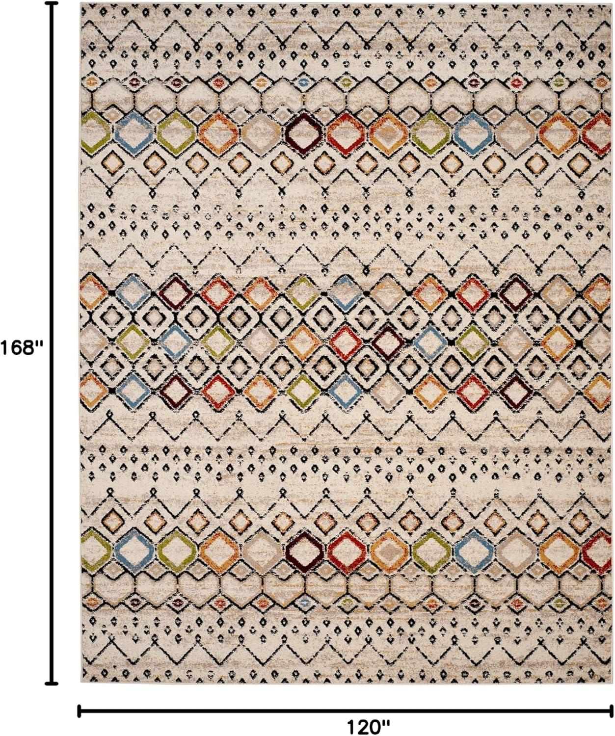 Safavieh Amsterdam Gladwin Geometric Area Rug, Ivory/Multi, 10' x 14'