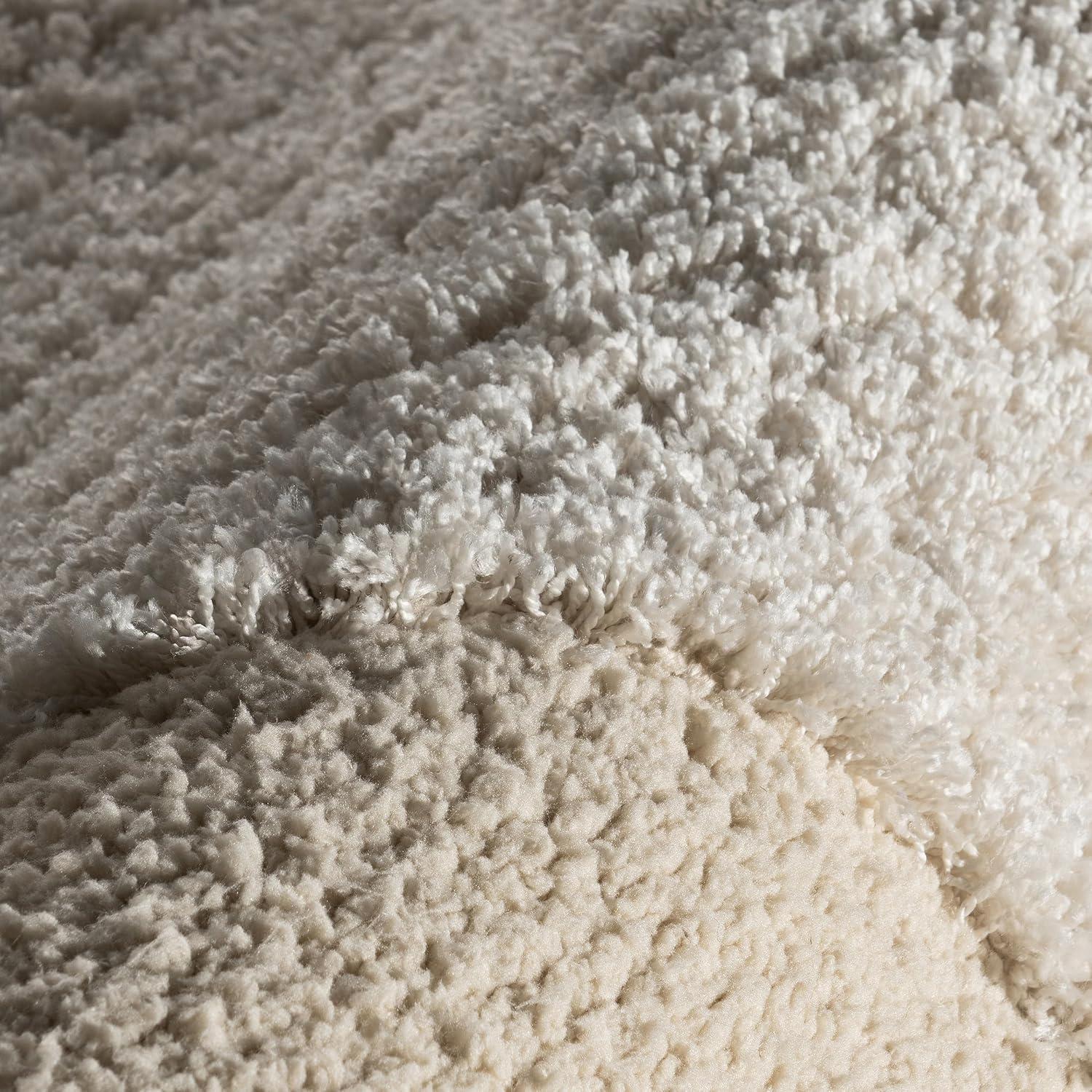 Nuloom Gloria Abstract 6'7"x9' Shag Indoor Area Rug for Living Room Bedroom Dining Room Nursery, Beige