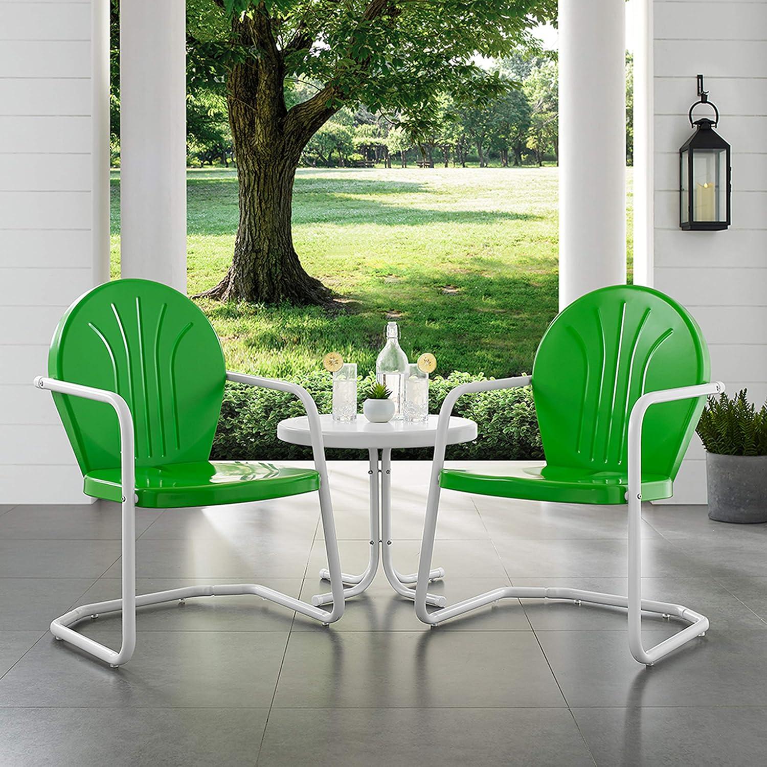 Griffith 3pc Outdoor Conversation Set - Kelly Green - Crosley