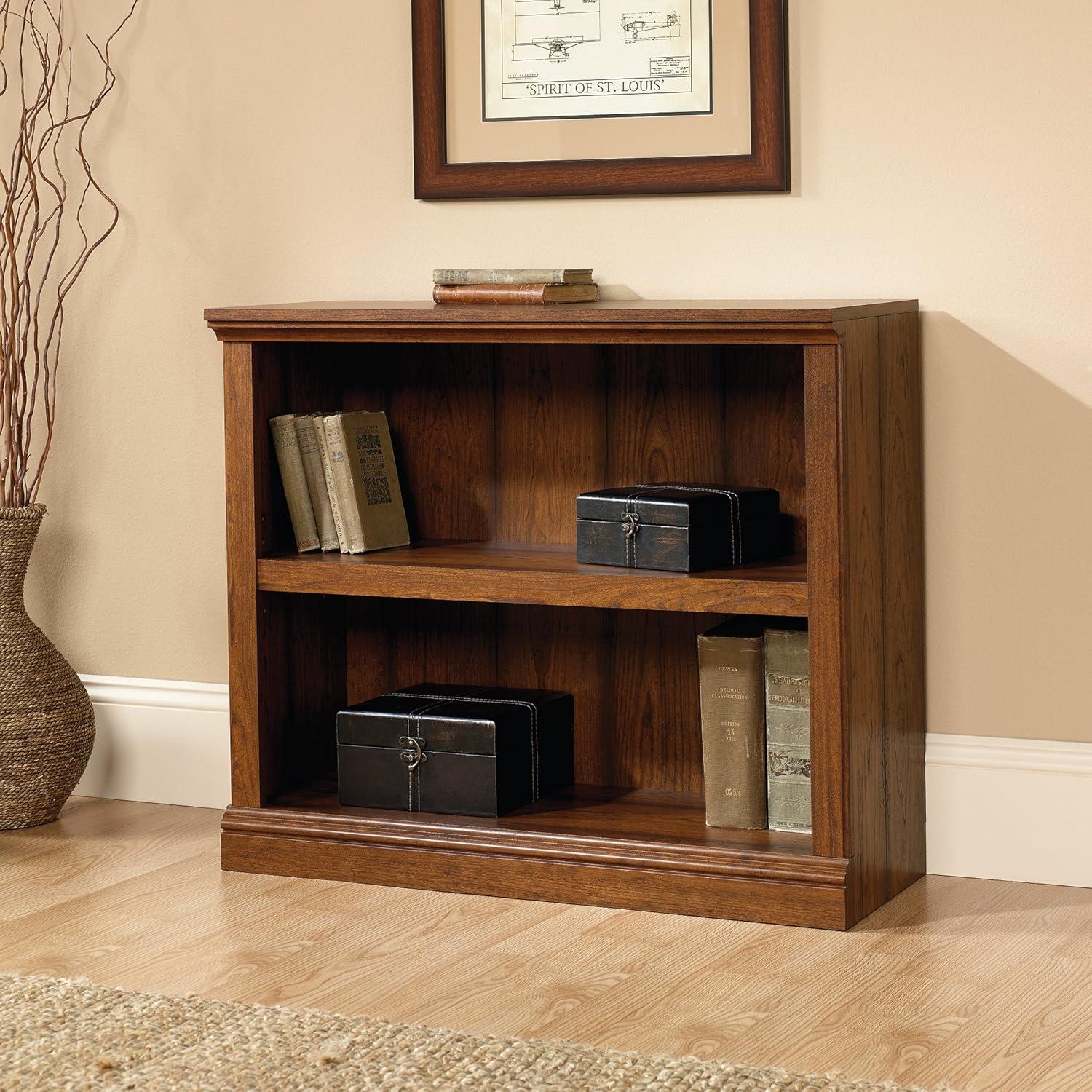 Sauder Select Engineered Wood 2 Shelf Bookcase, Washington Cherry Finish