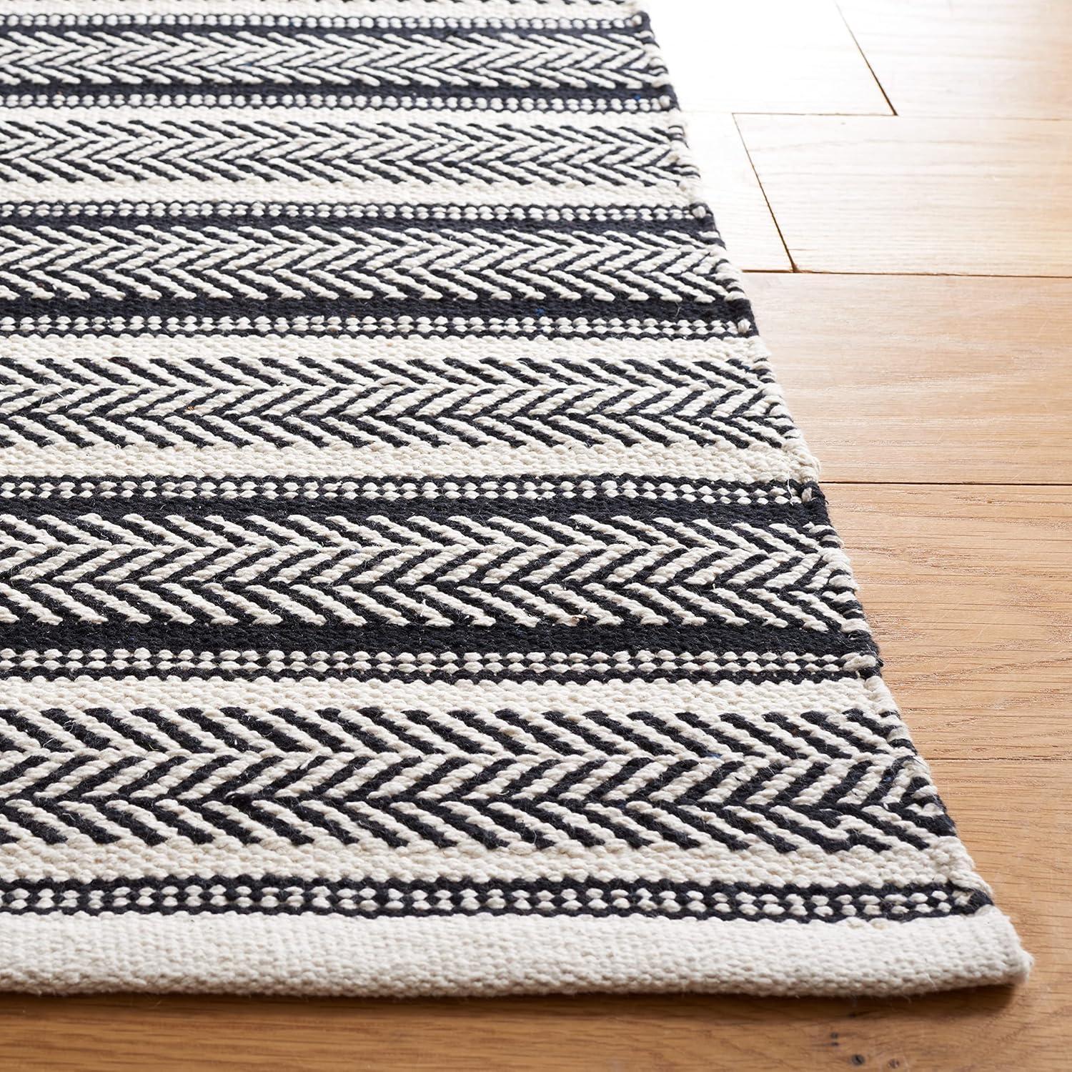 Union Rustic Annia Flat Weave Cotton Striped Rug