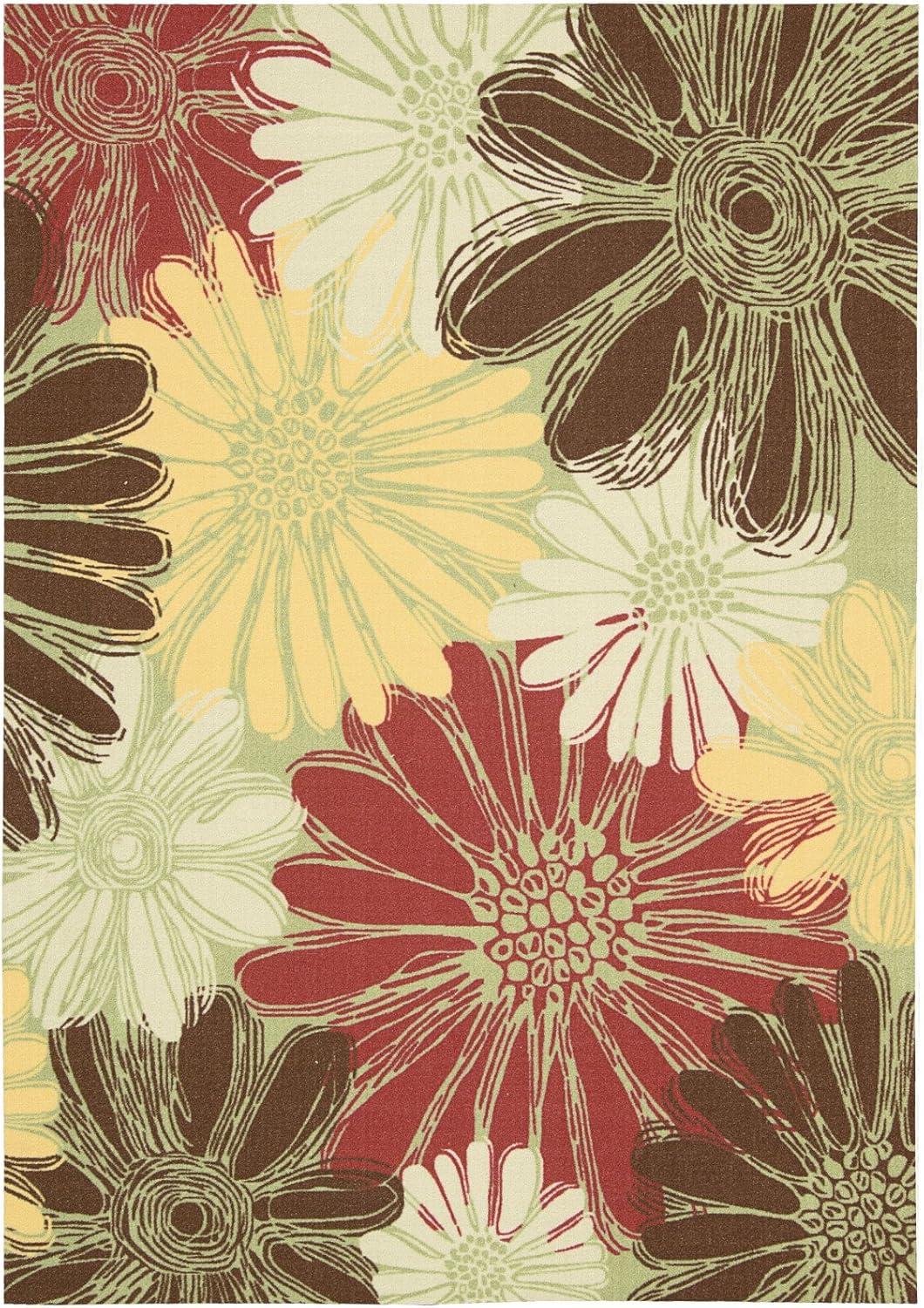 Nourison Home & Garden Floral Farmhouse Indoor/outdoor Area Rug